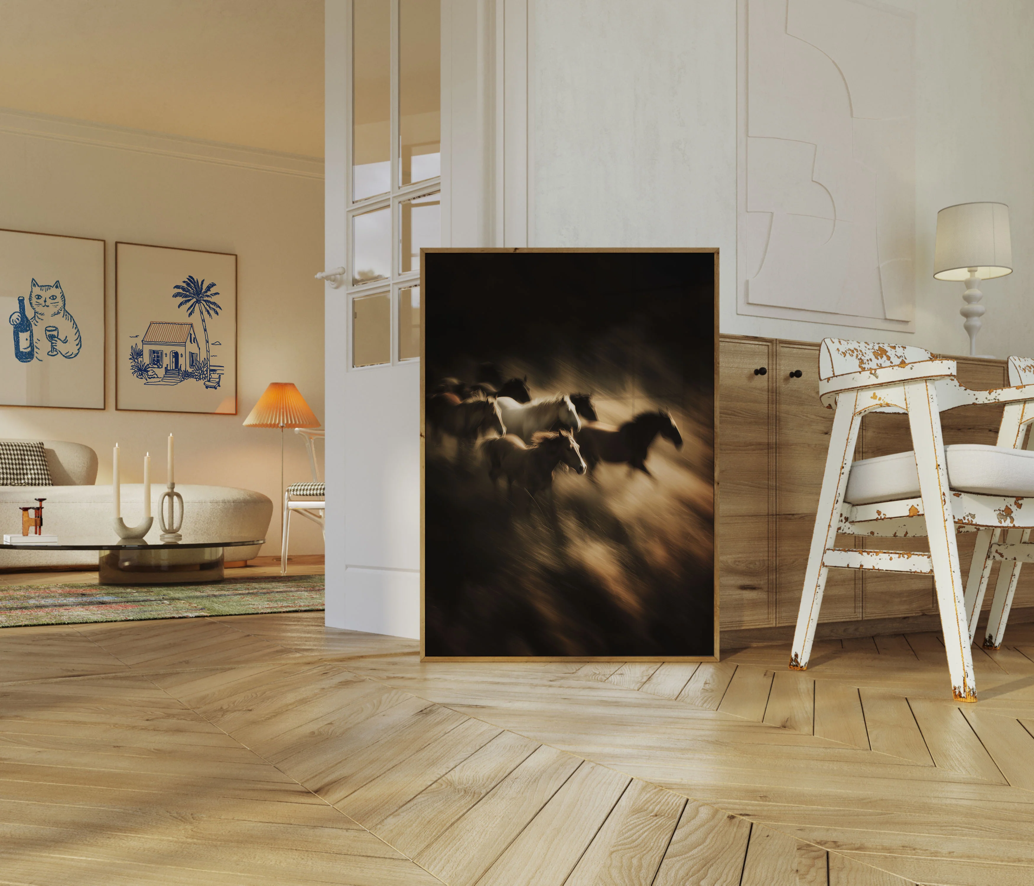 Galloping Horses in Motion Poster - Image 5