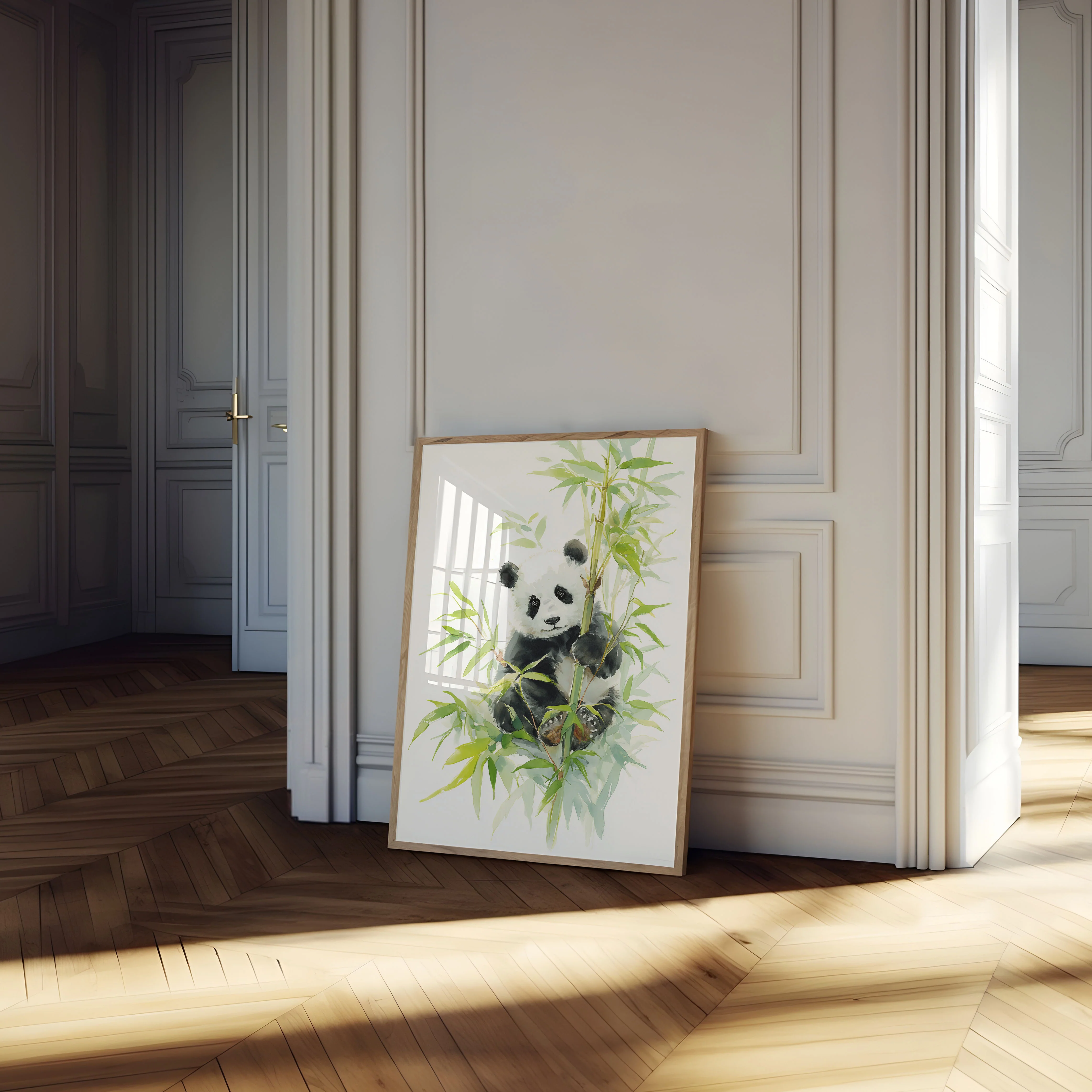 Gentle Bamboo Panda Poster - Image 4