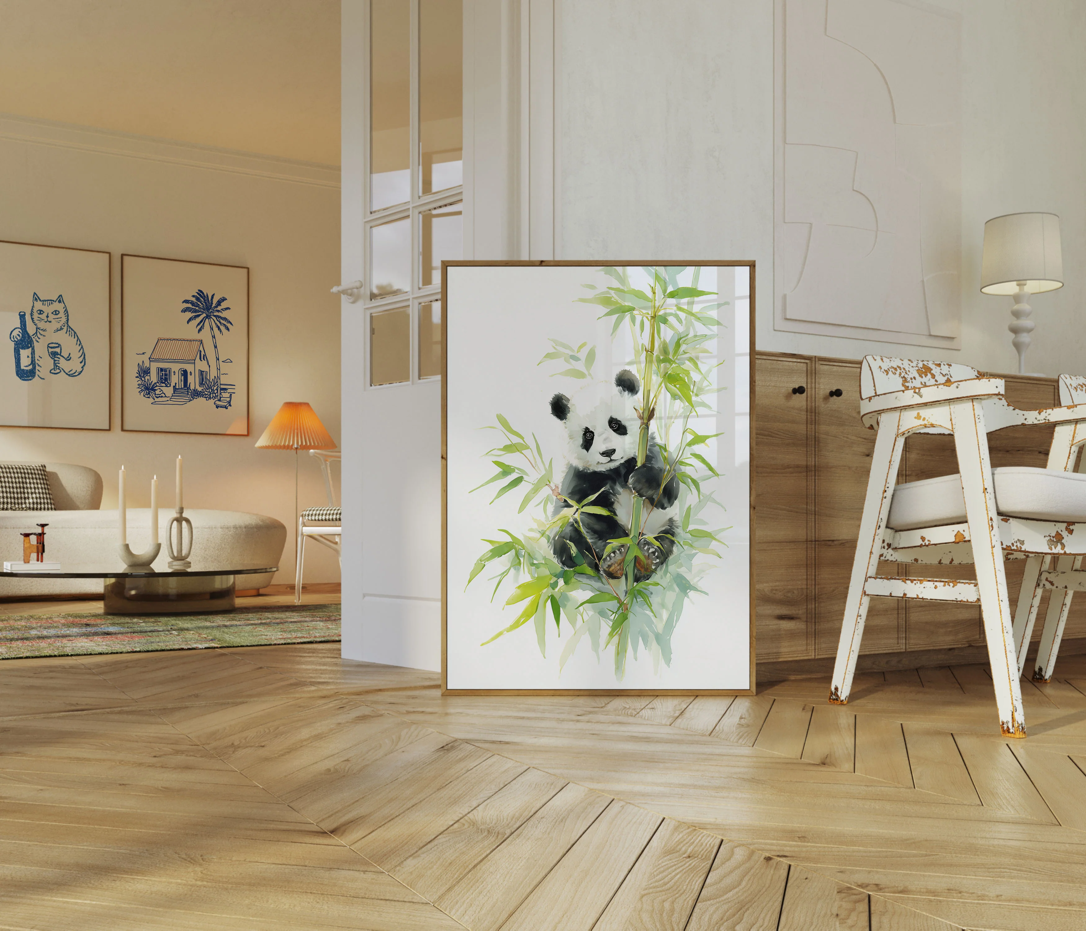 Gentle Bamboo Panda Poster - Image 5