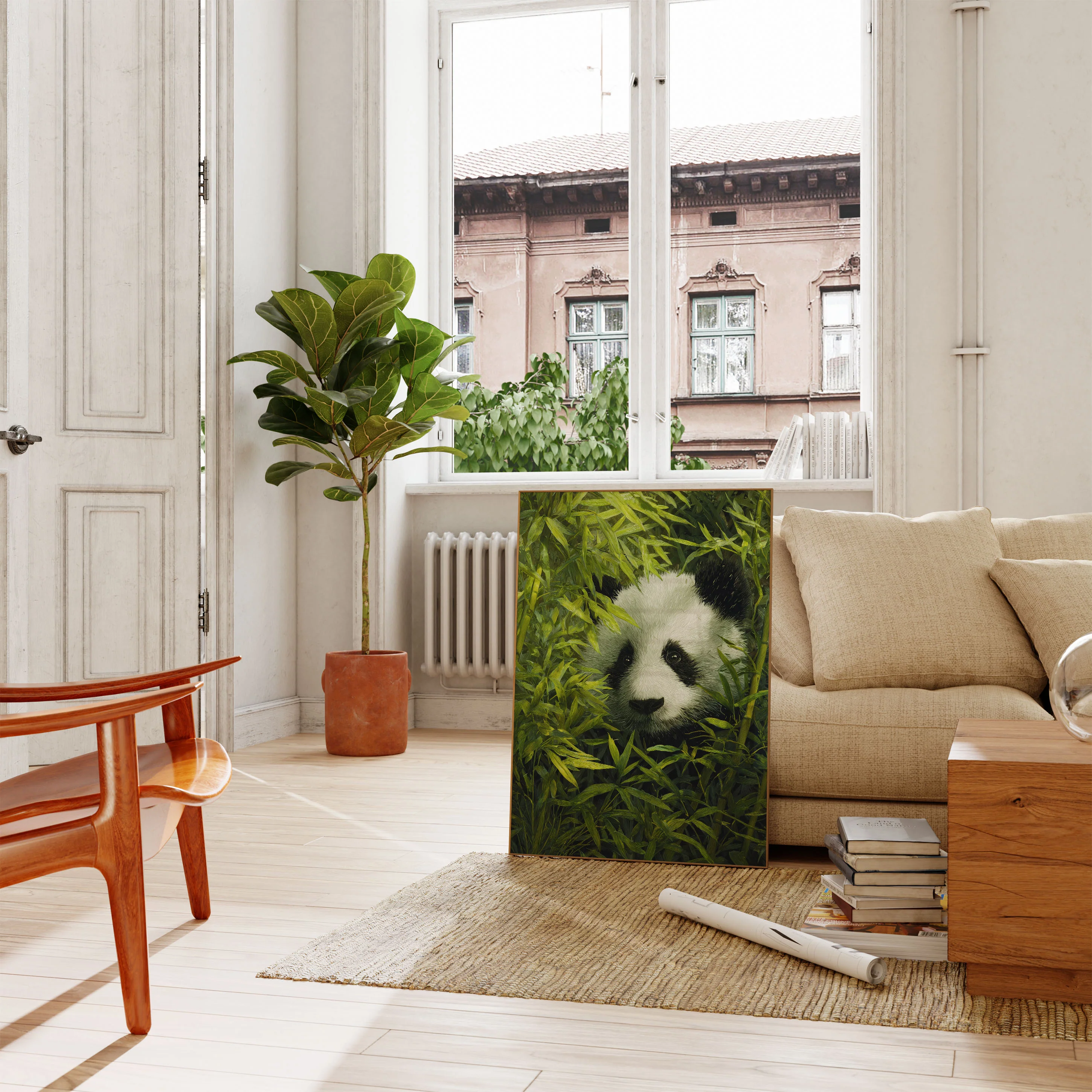 Gentle Panda Bamboo Forest Poster - Image 2