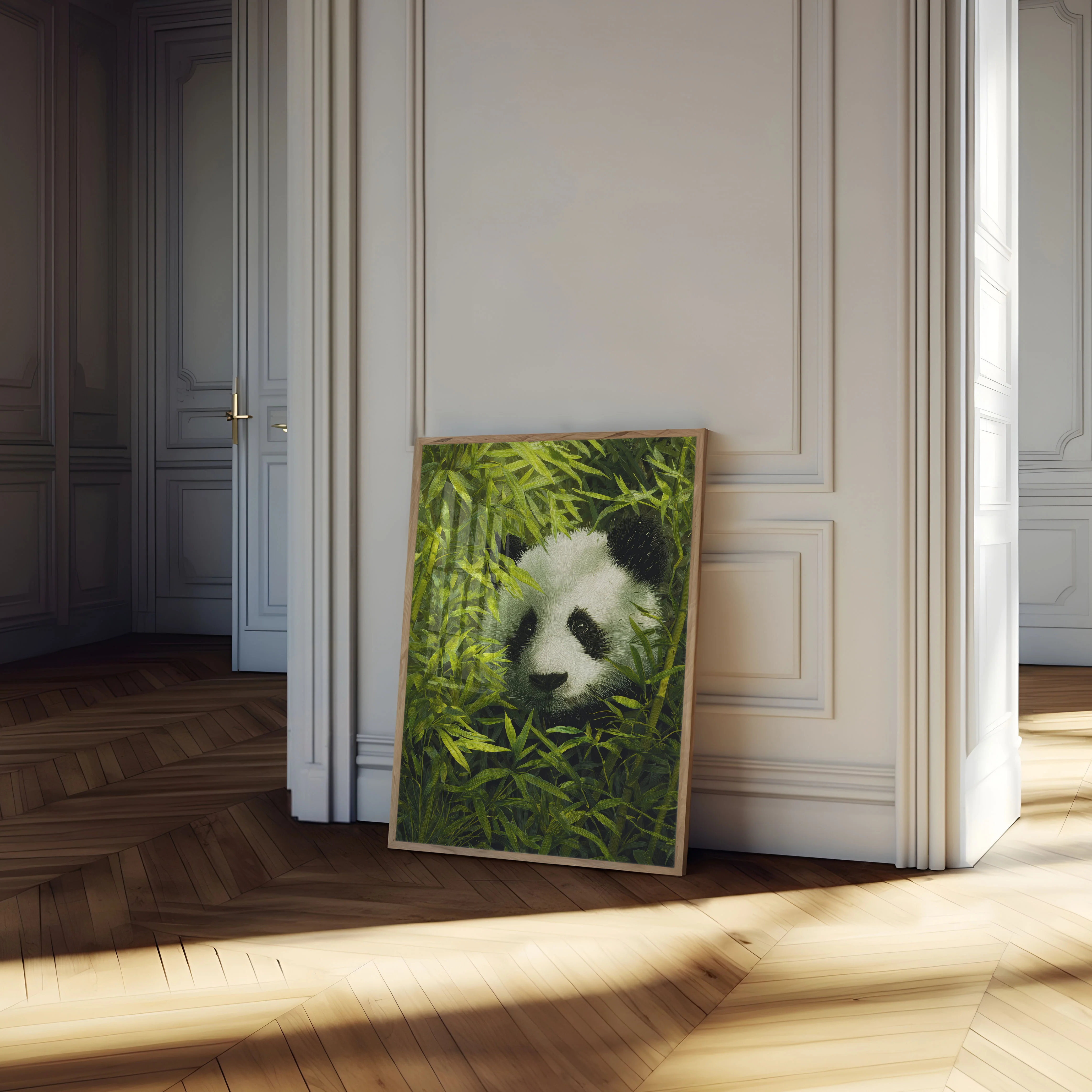 Gentle Panda Bamboo Forest Poster - Image 4