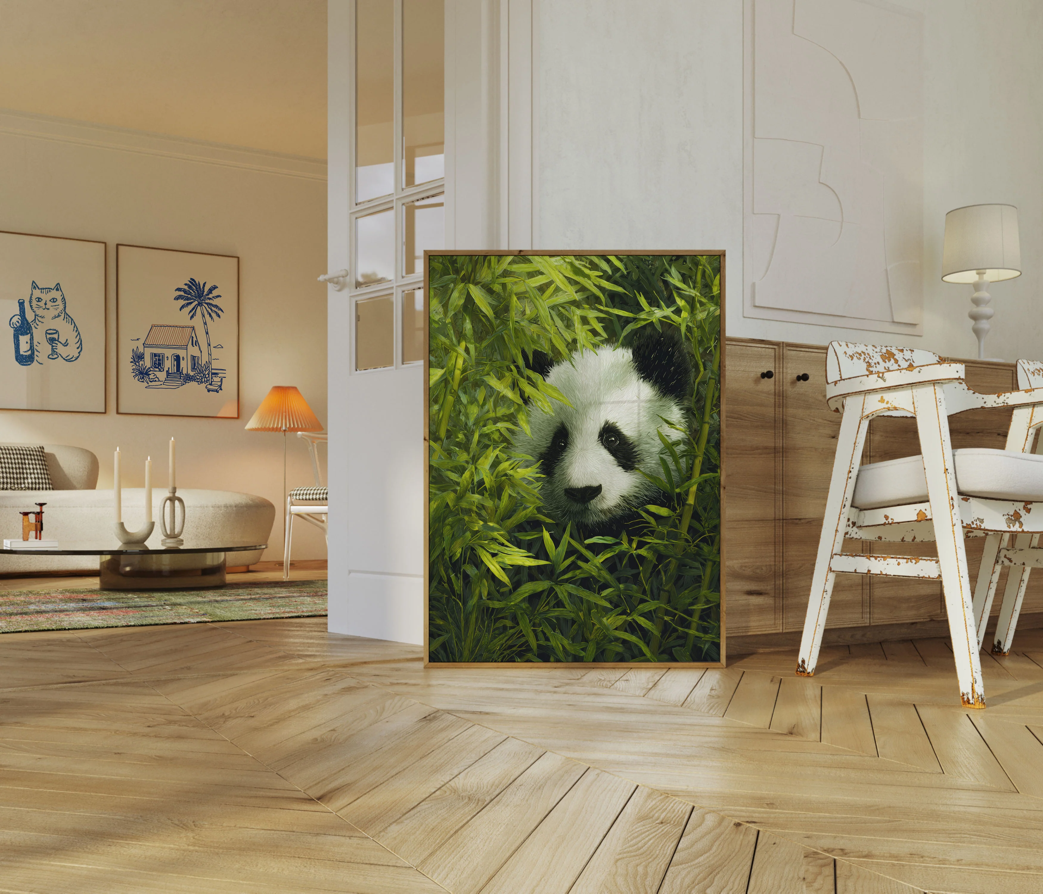 Gentle Panda Bamboo Forest Poster - Image 5