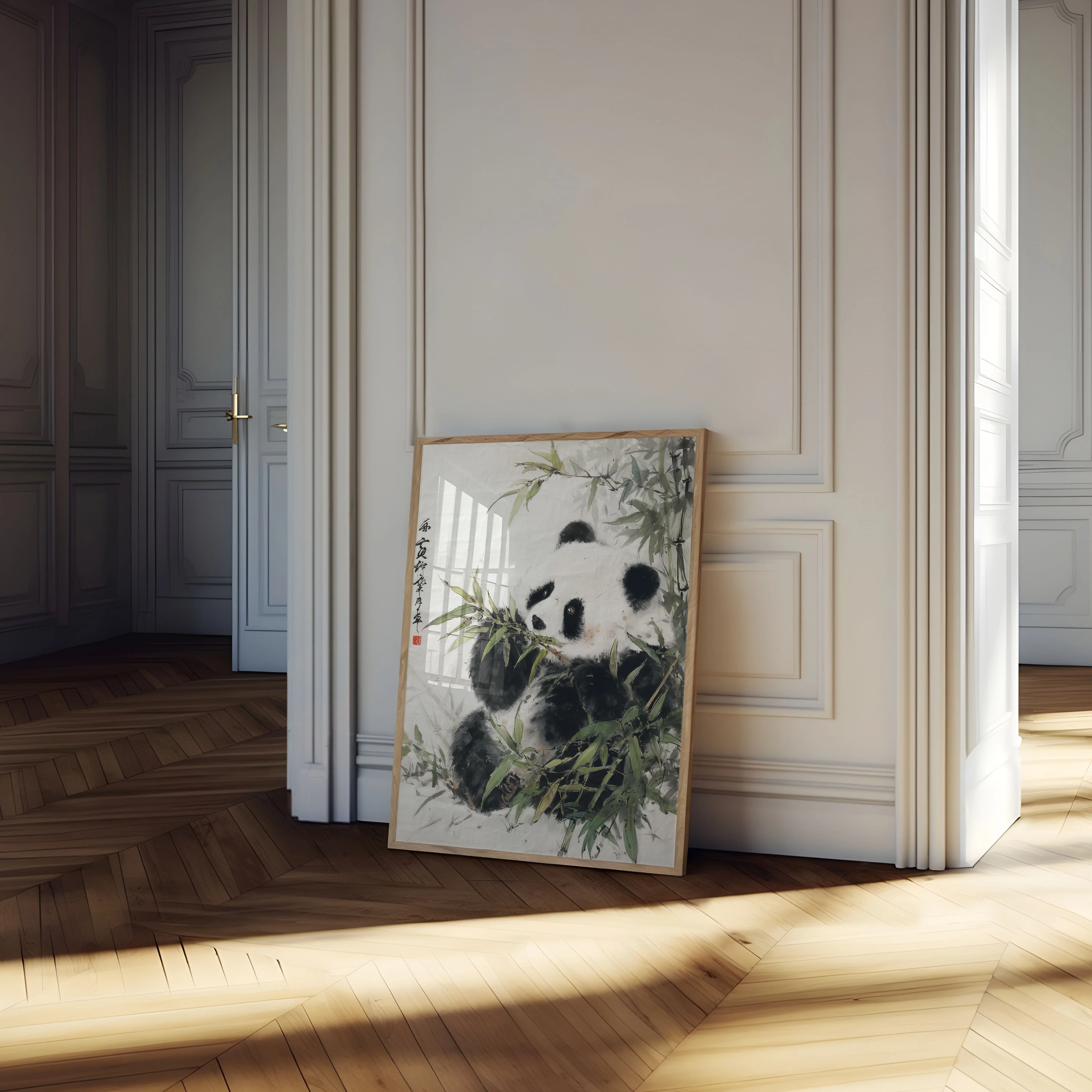 Gentle Panda Bamboo Sanctuary Poster - Image 4