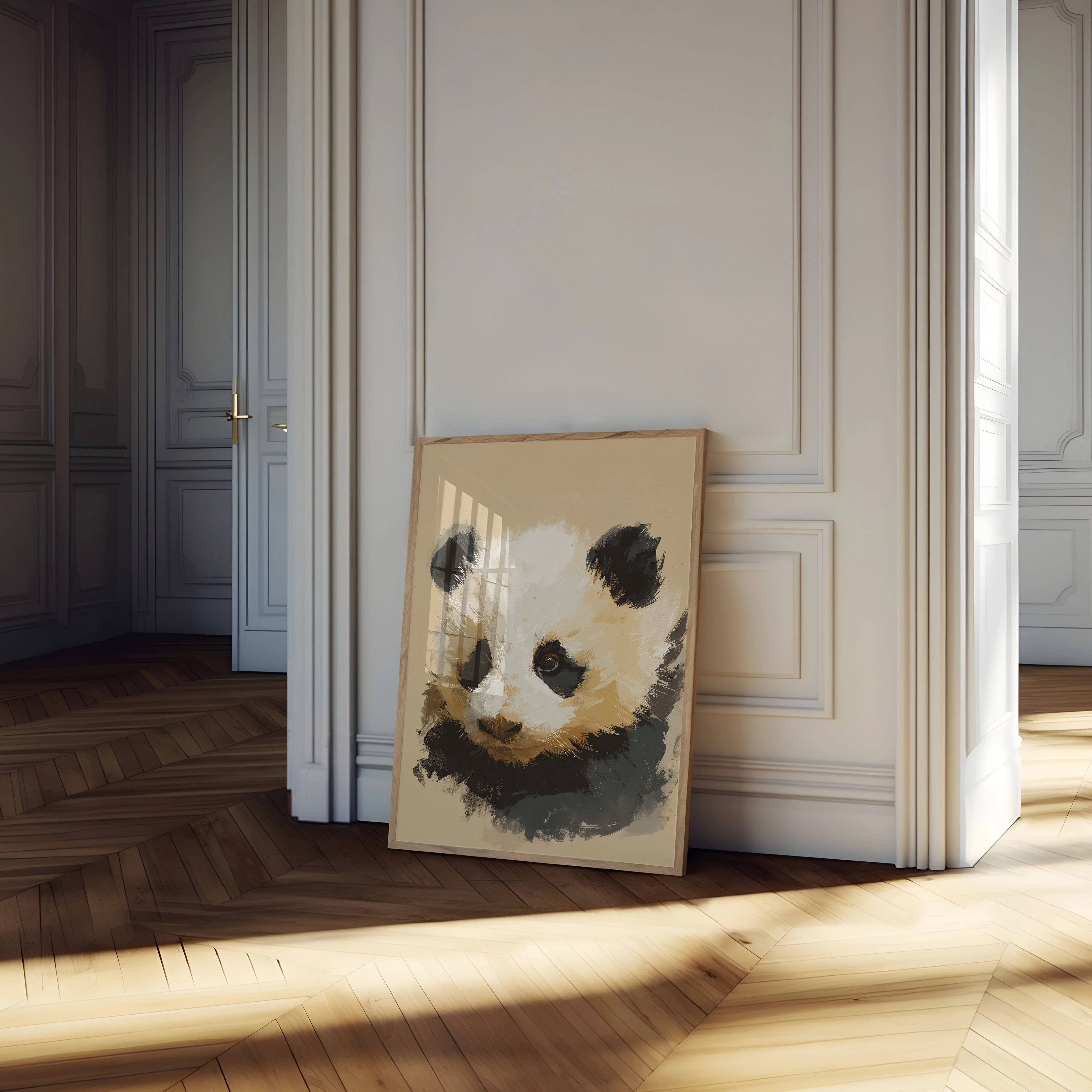 Gentle Panda Portrait Poster - Image 4
