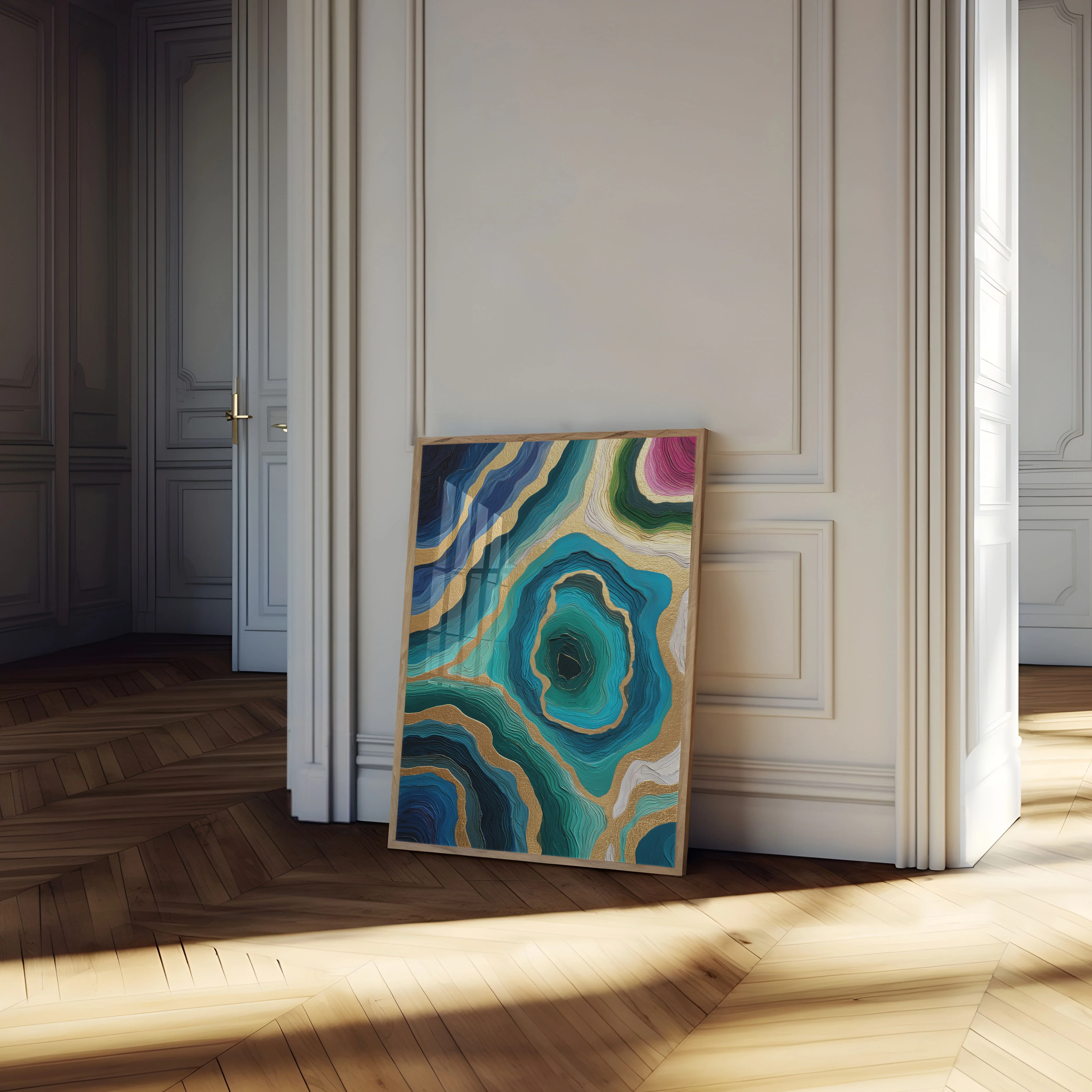 Geode Layers Abstract Art Poster - Image 4