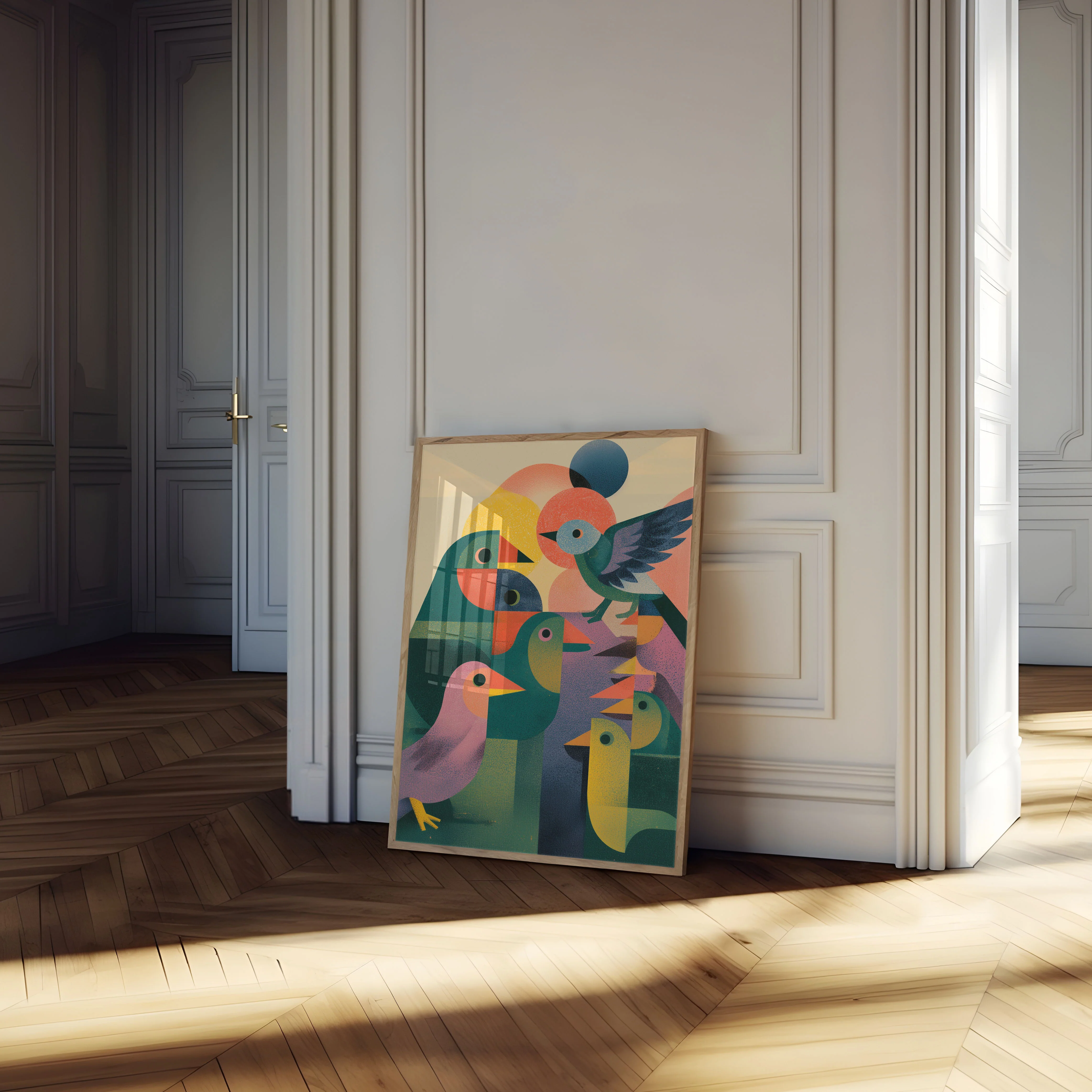 Geometric Birds Harmony Poster - Image 4