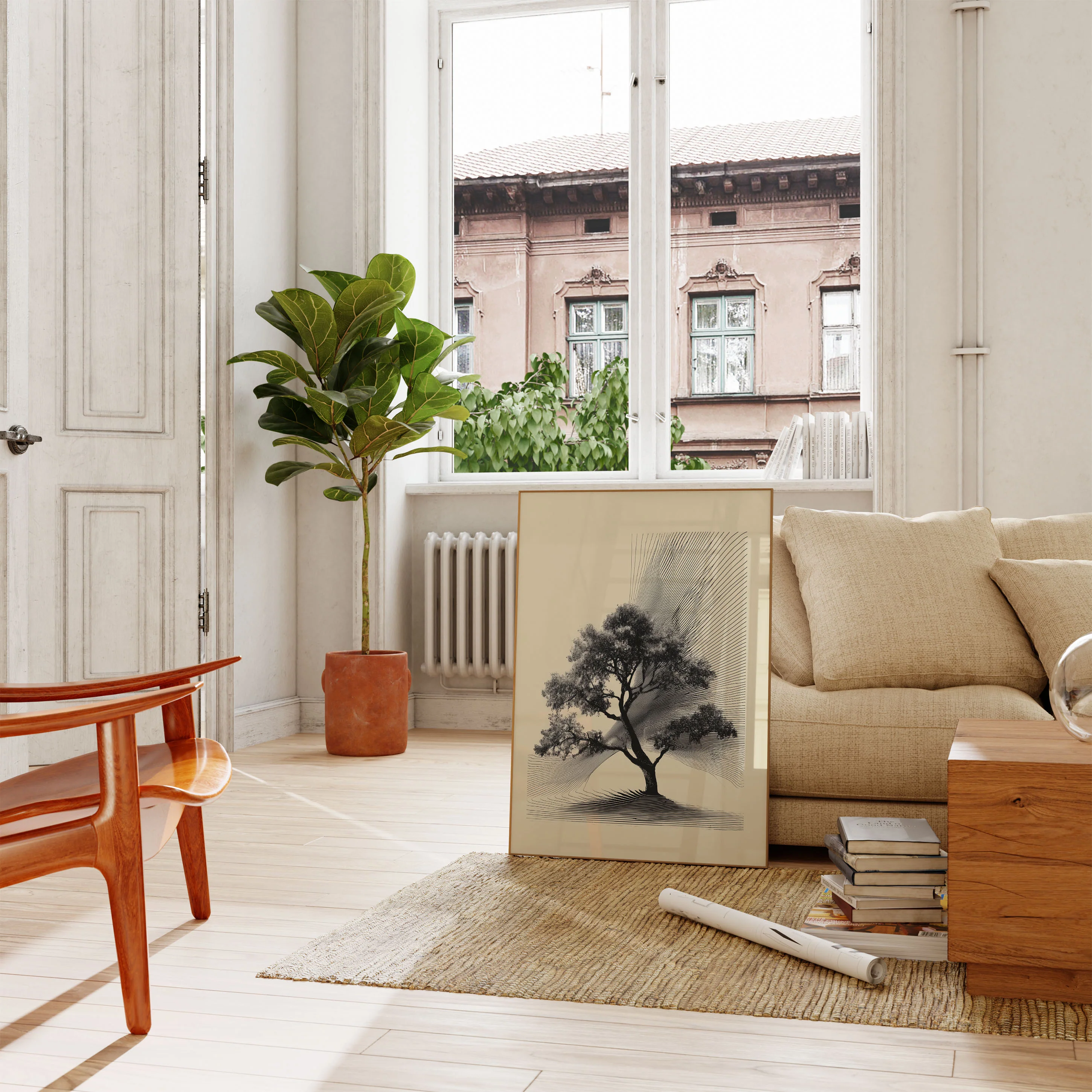 Geometric Nature Harmony Poster - Image 2