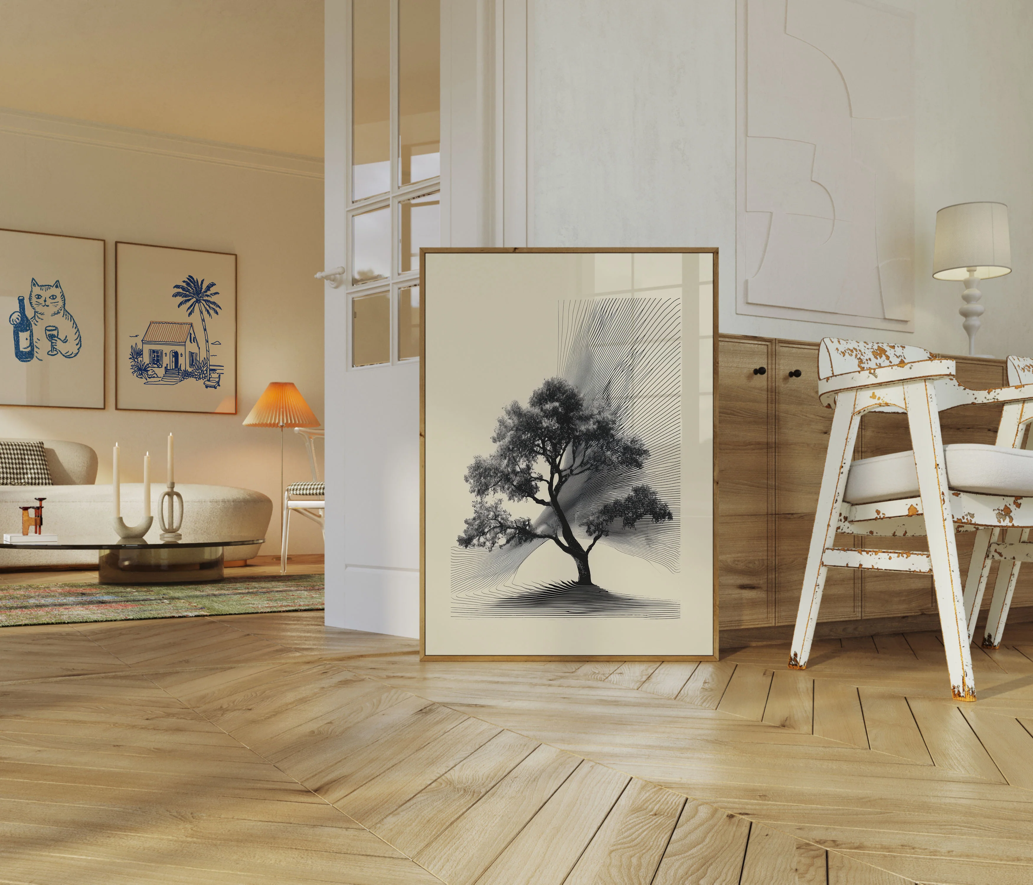 Geometric Nature Harmony Poster - Image 5