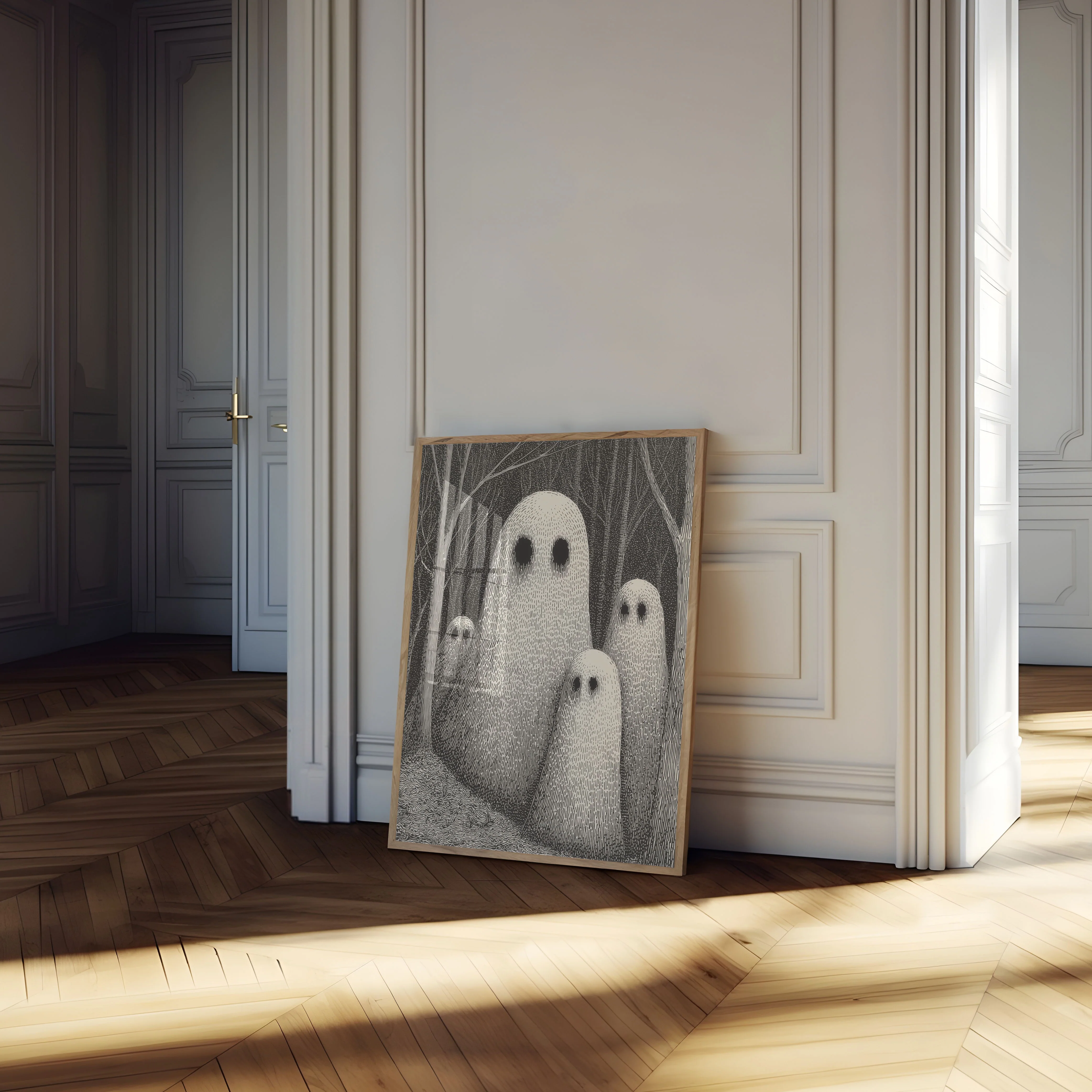 Ghostly Forest Gathering Poster - Image 4