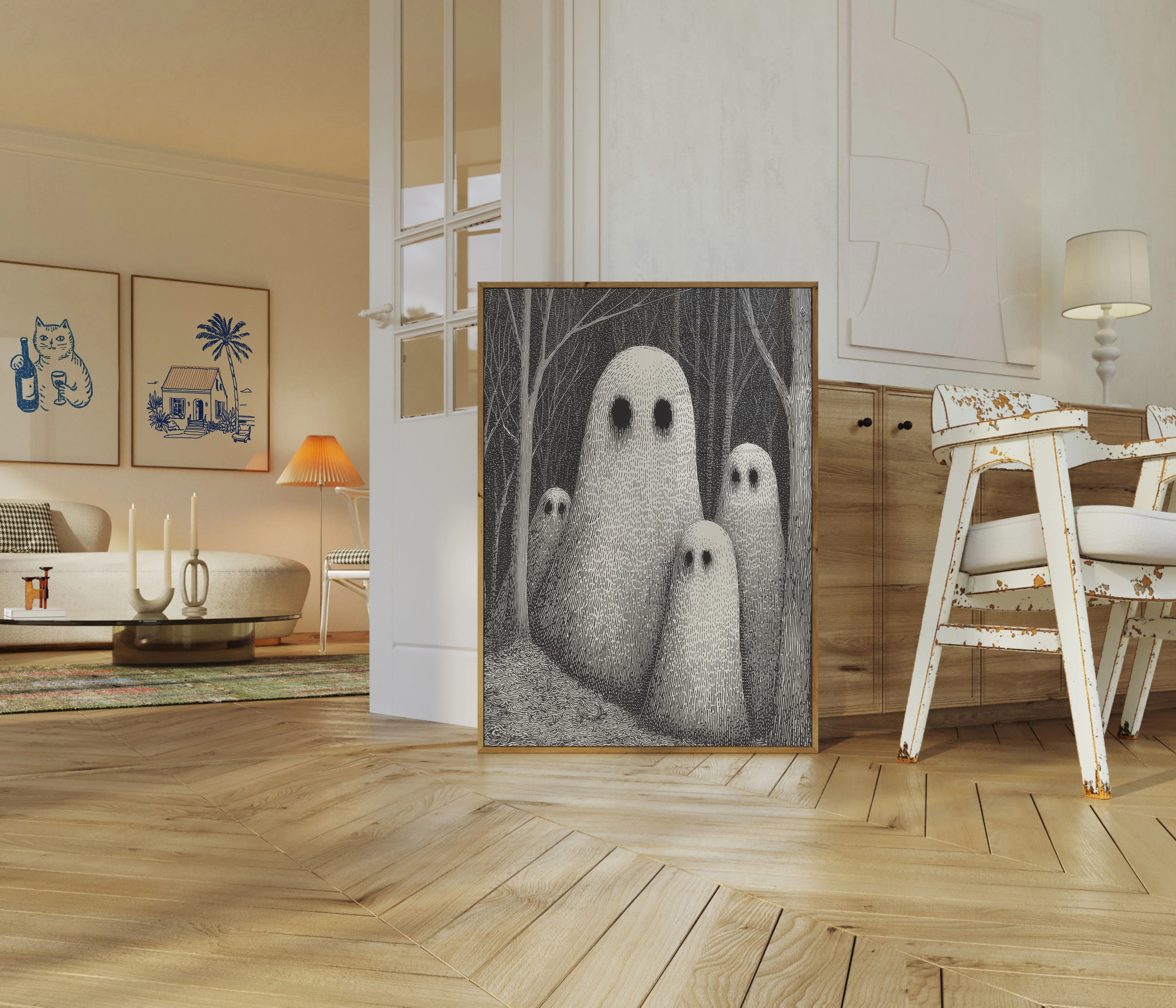 Ghostly Forest Gathering Poster - Image 5
