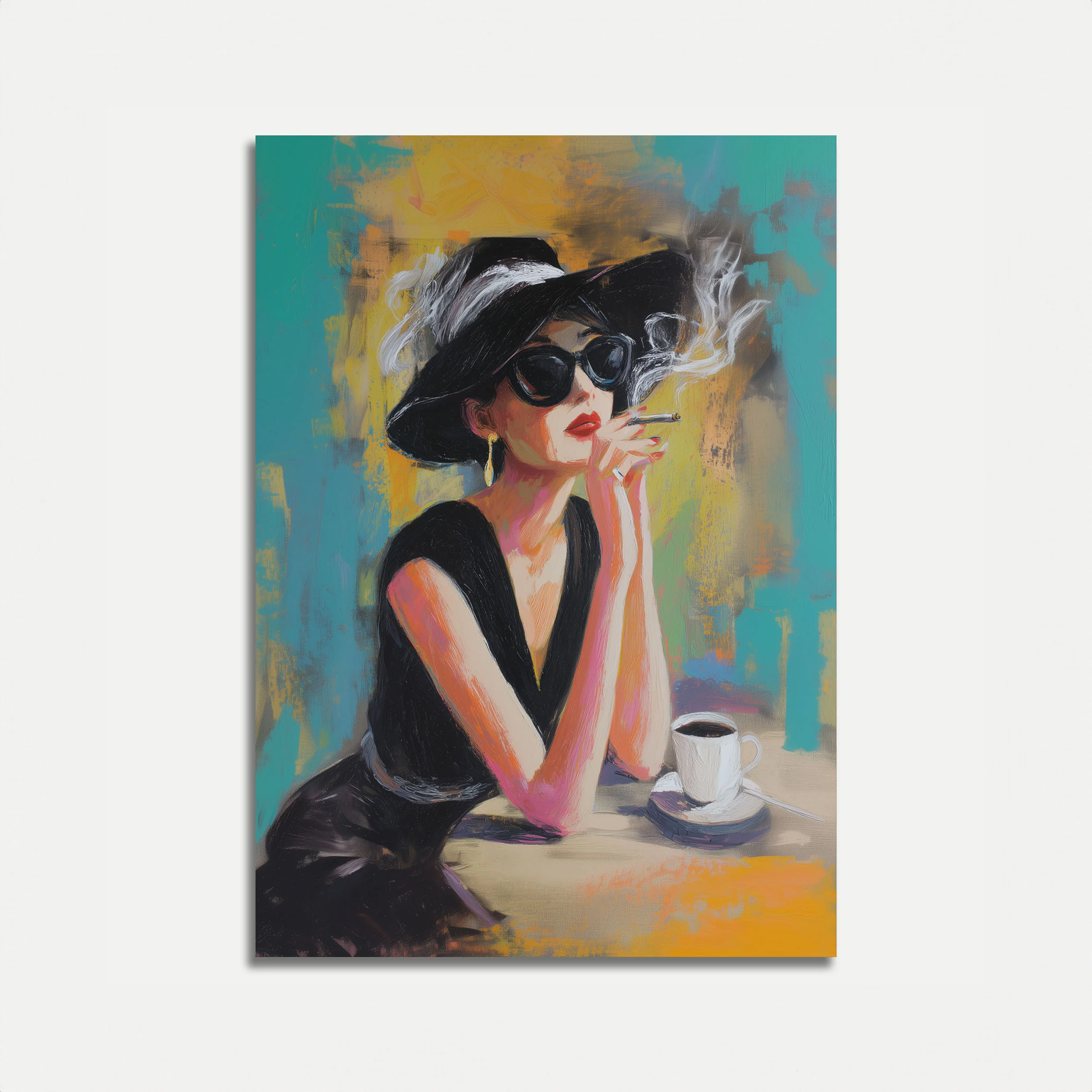 Glamorous Cafe Elegance Poster