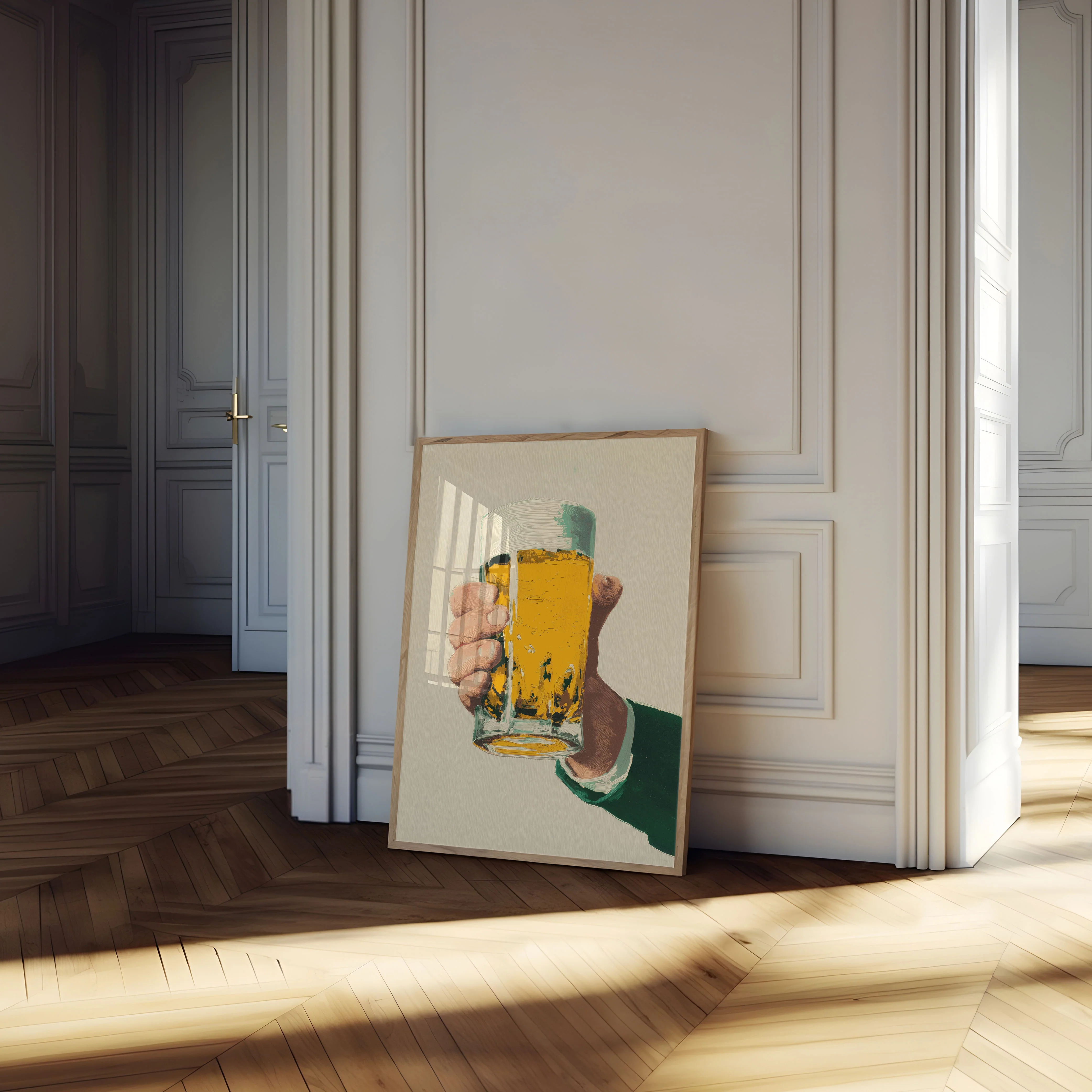 Golden Beer Grip Poster - Image 4