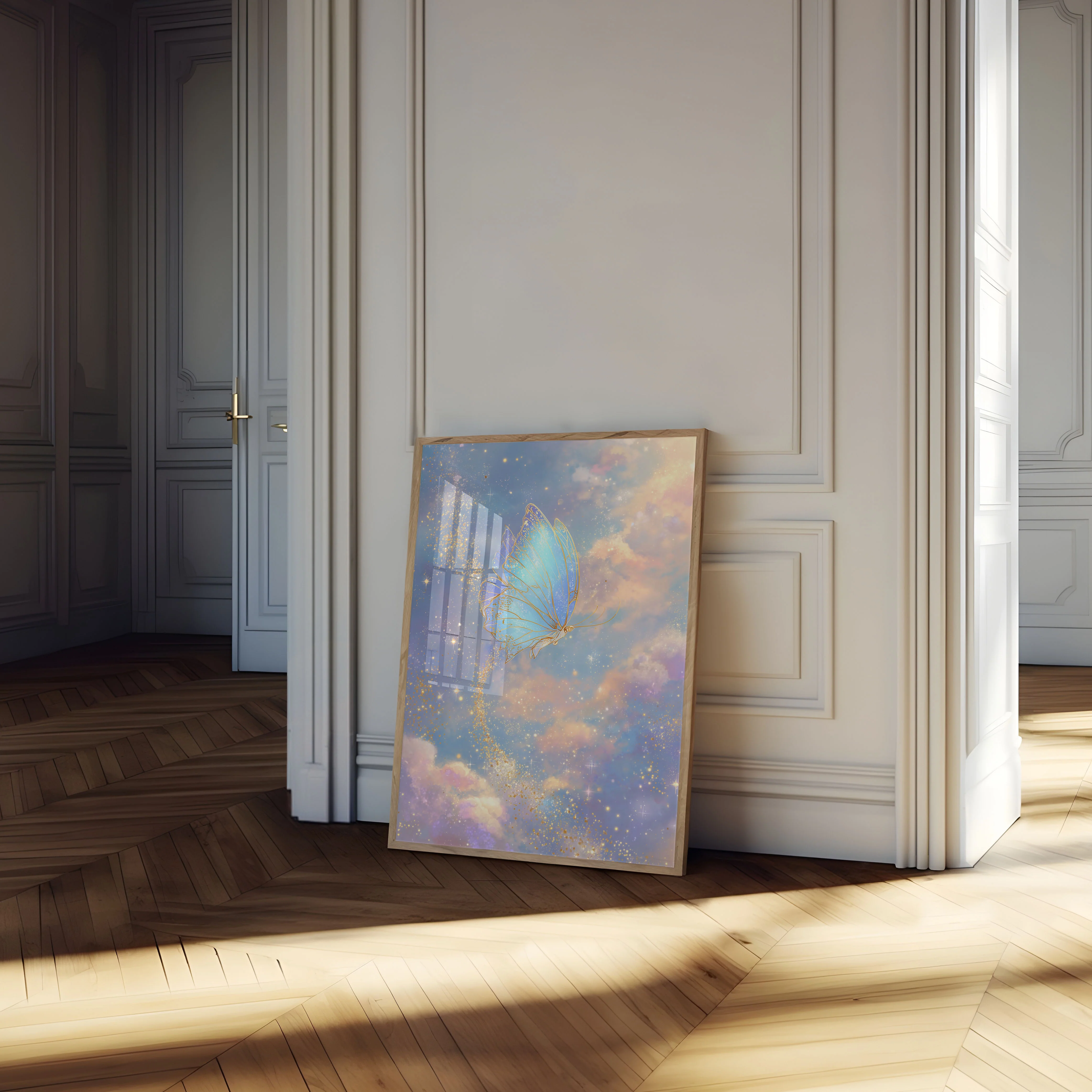 Golden Butterfly Celestial Poster - Image 4