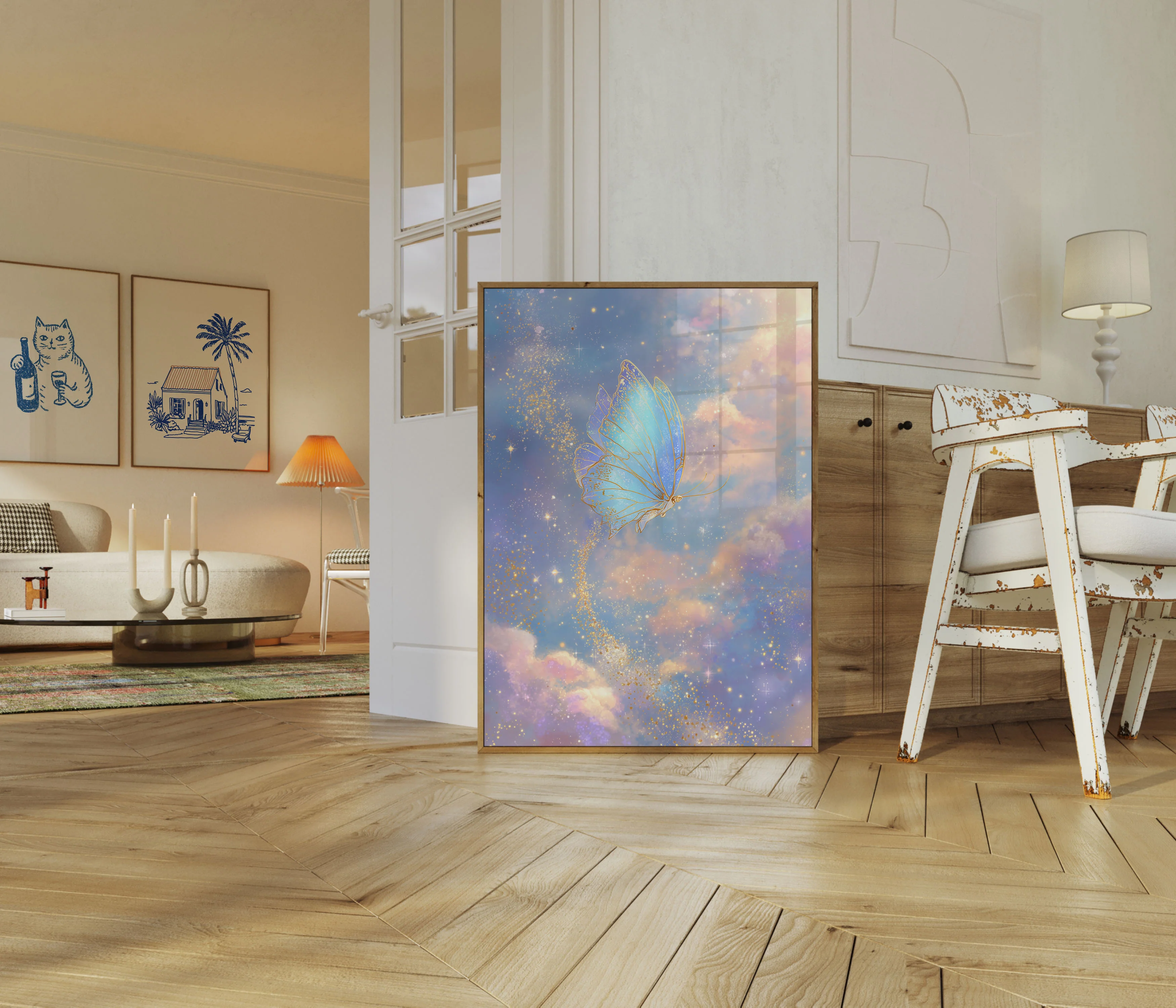 Golden Butterfly Celestial Poster - Image 5