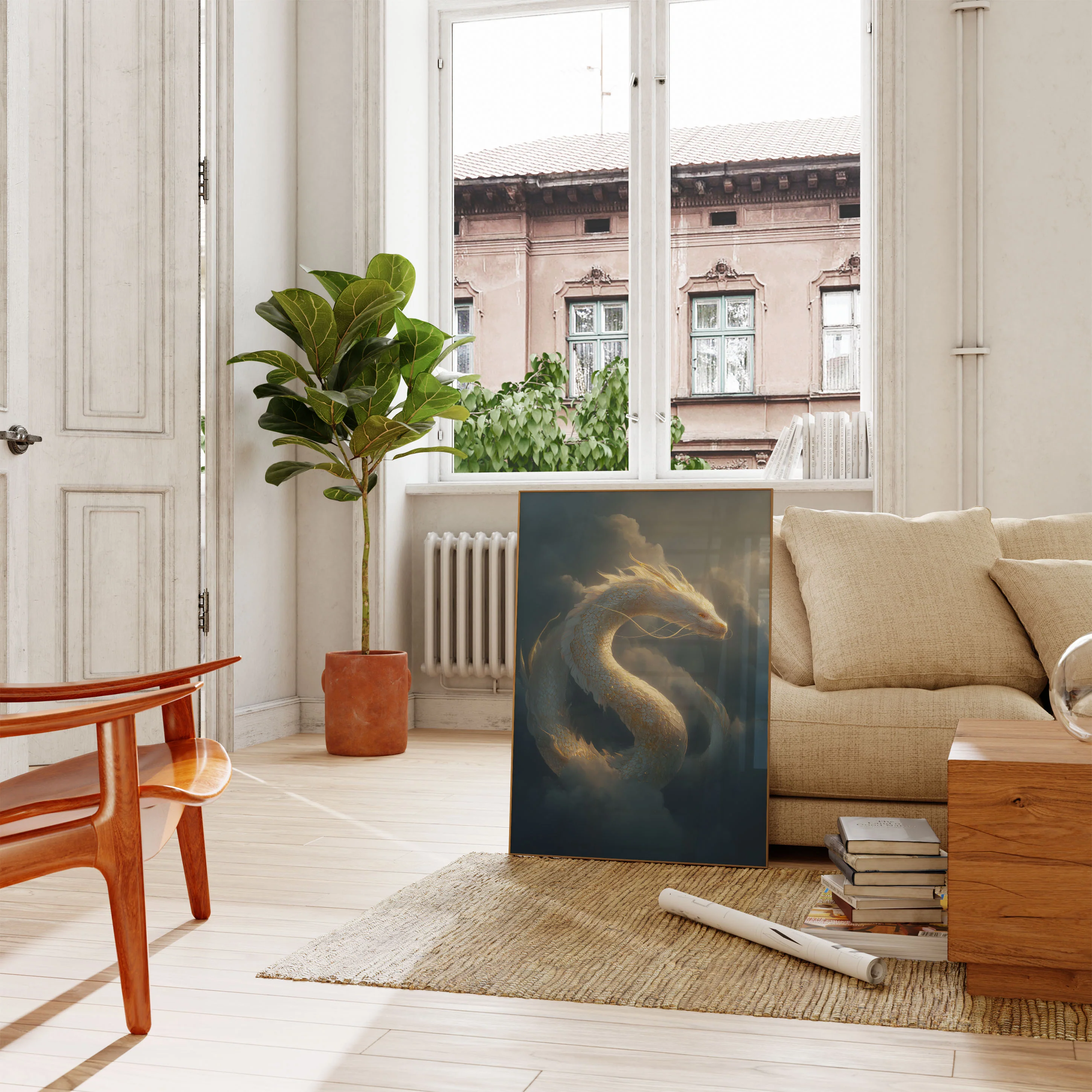 Golden Cloud Serpent Poster - Image 2