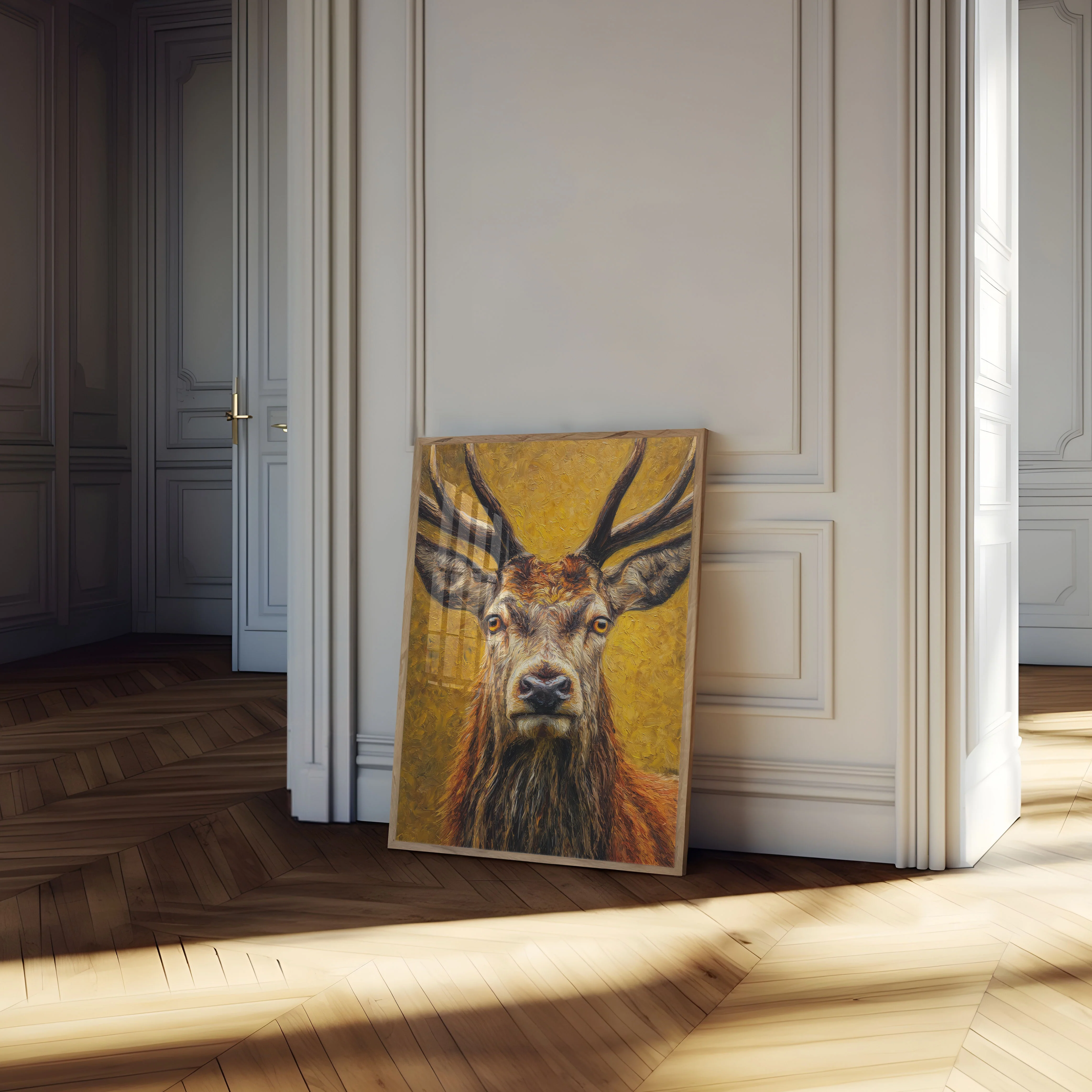 Golden Deer Portrait Poster - Image 4