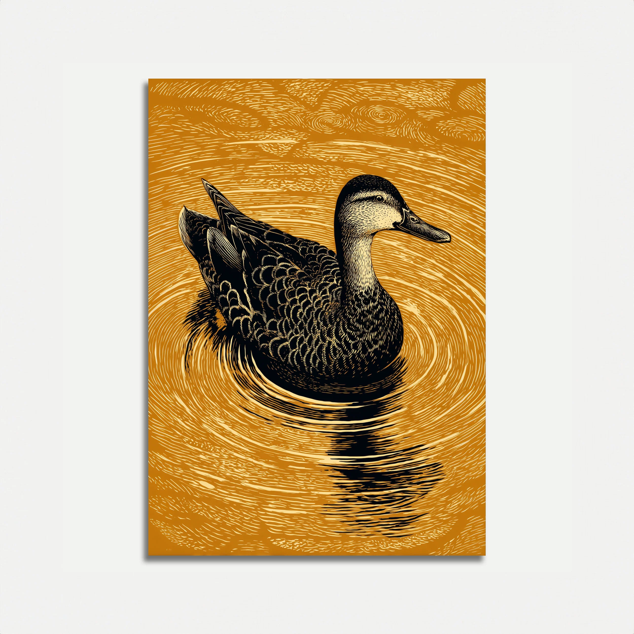 Golden Duck Sanctuary Poster