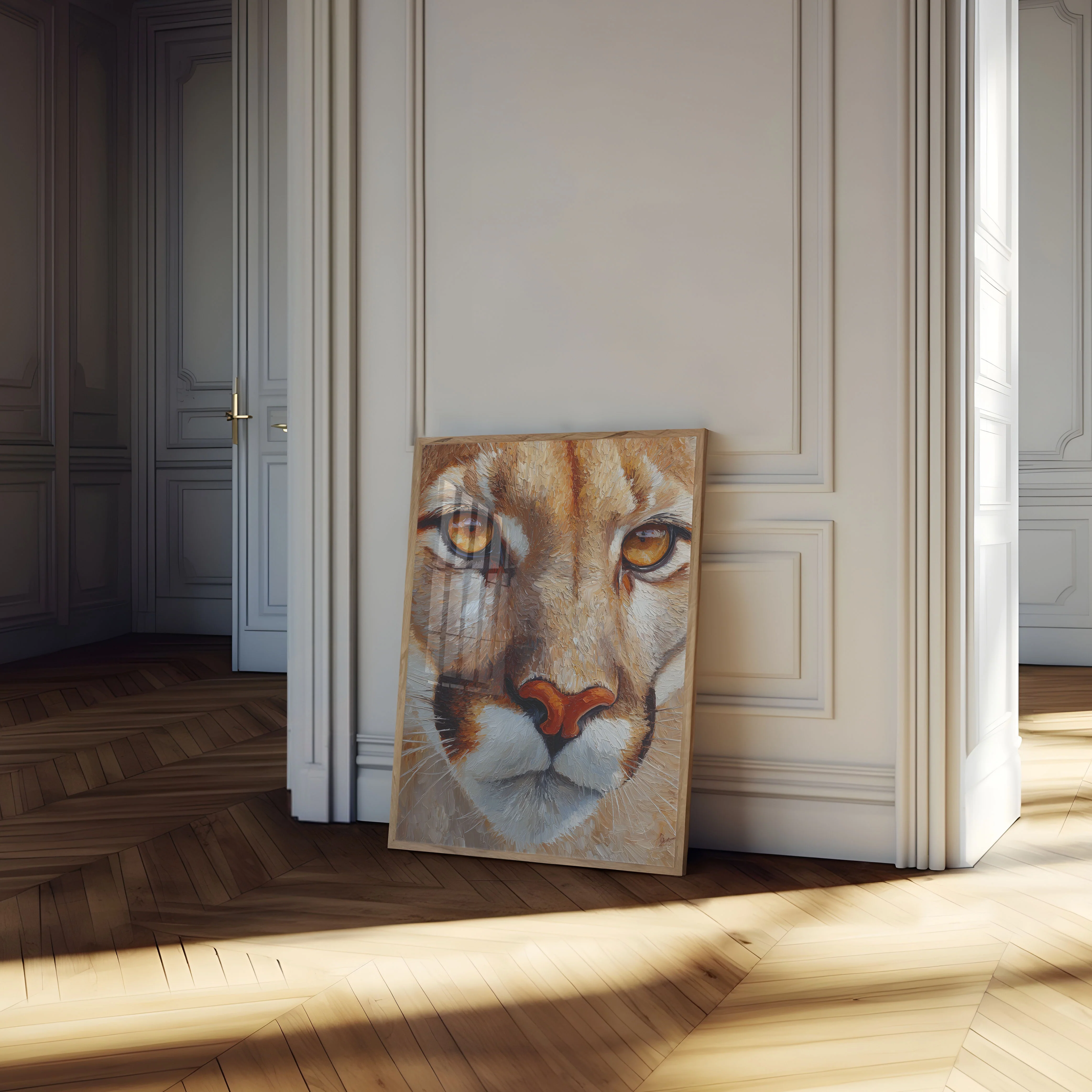 Golden-Eyed Orange Cat Poster - Image 4
