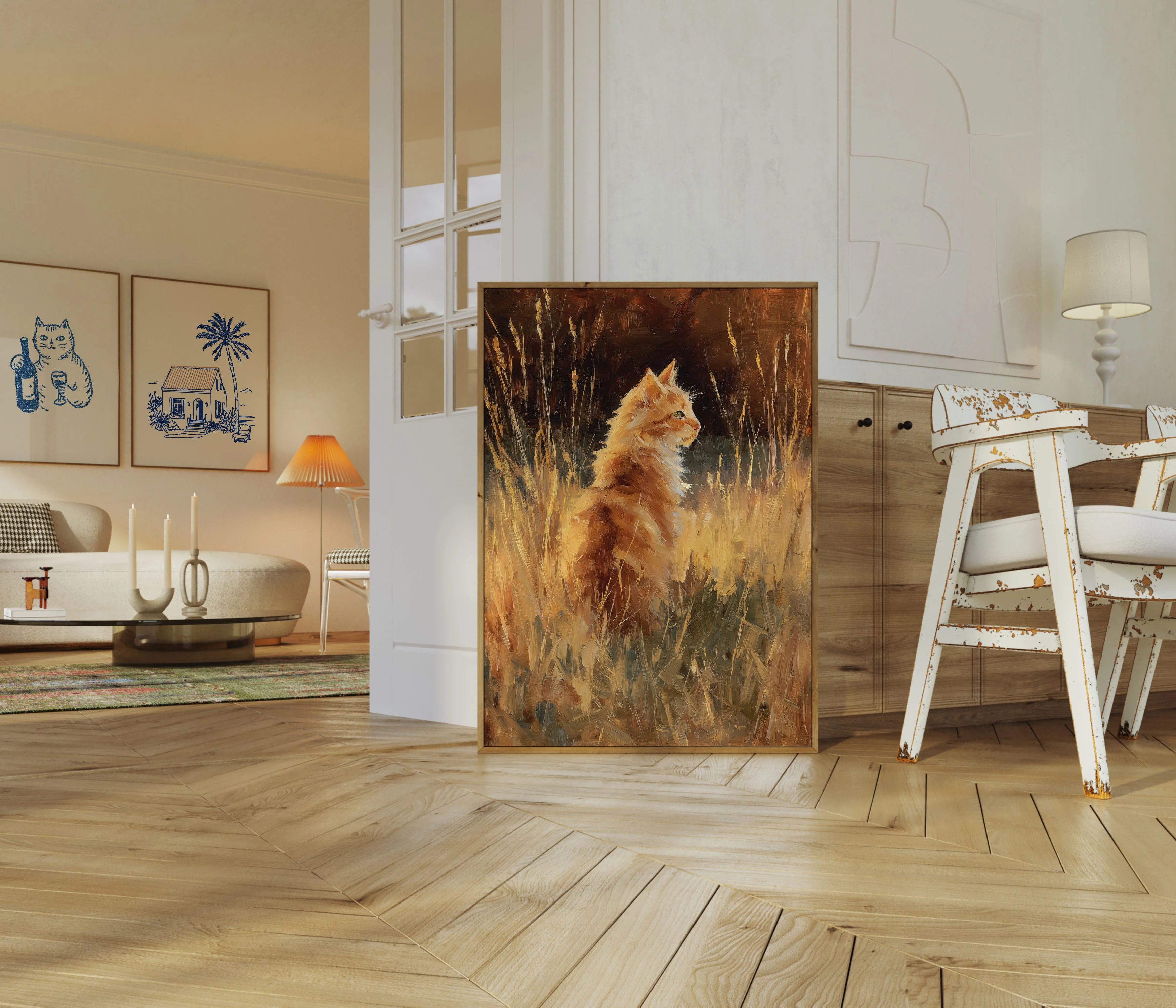 Golden Fox in Wheat Field Poster - Image 5