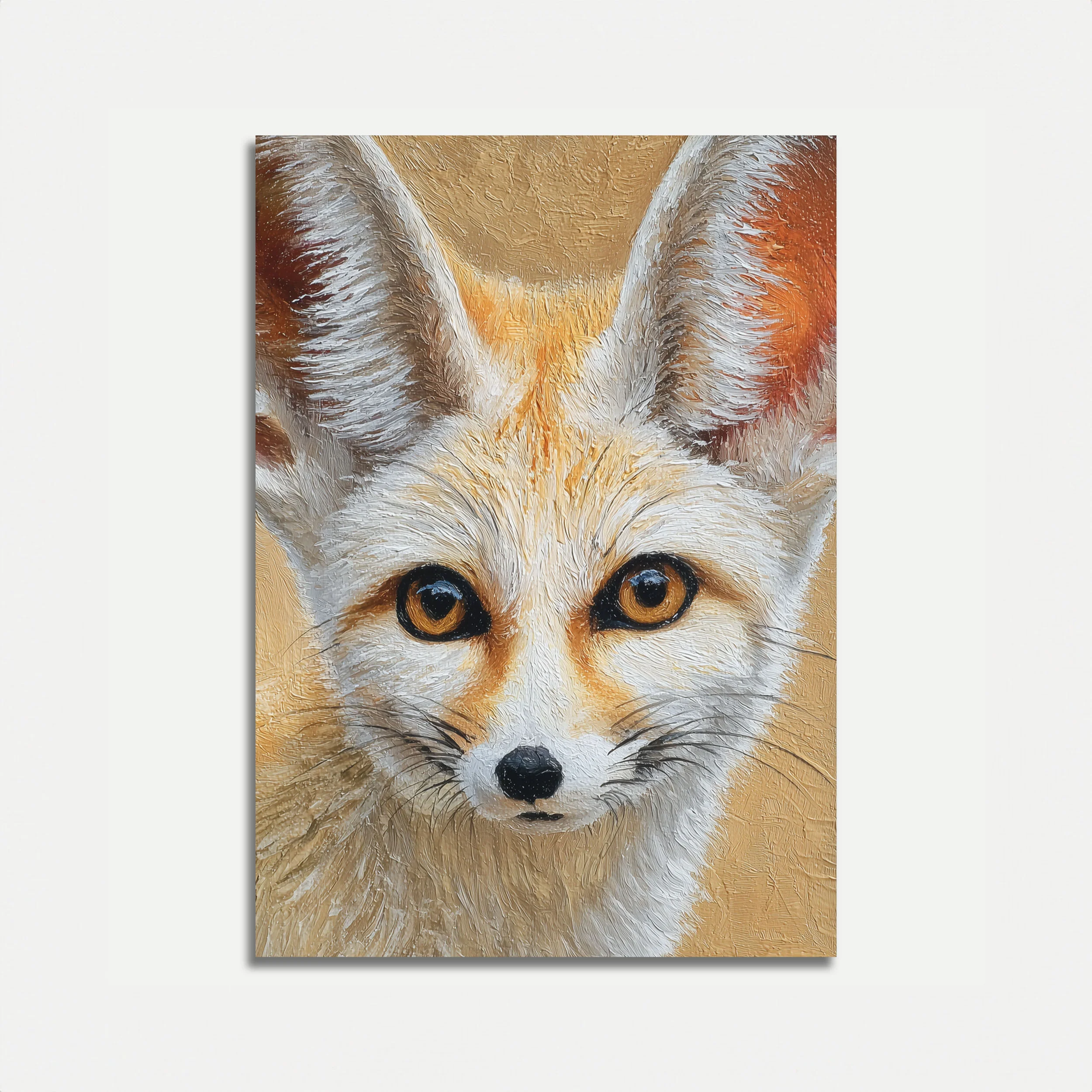 Golden Fox Portrait Poster