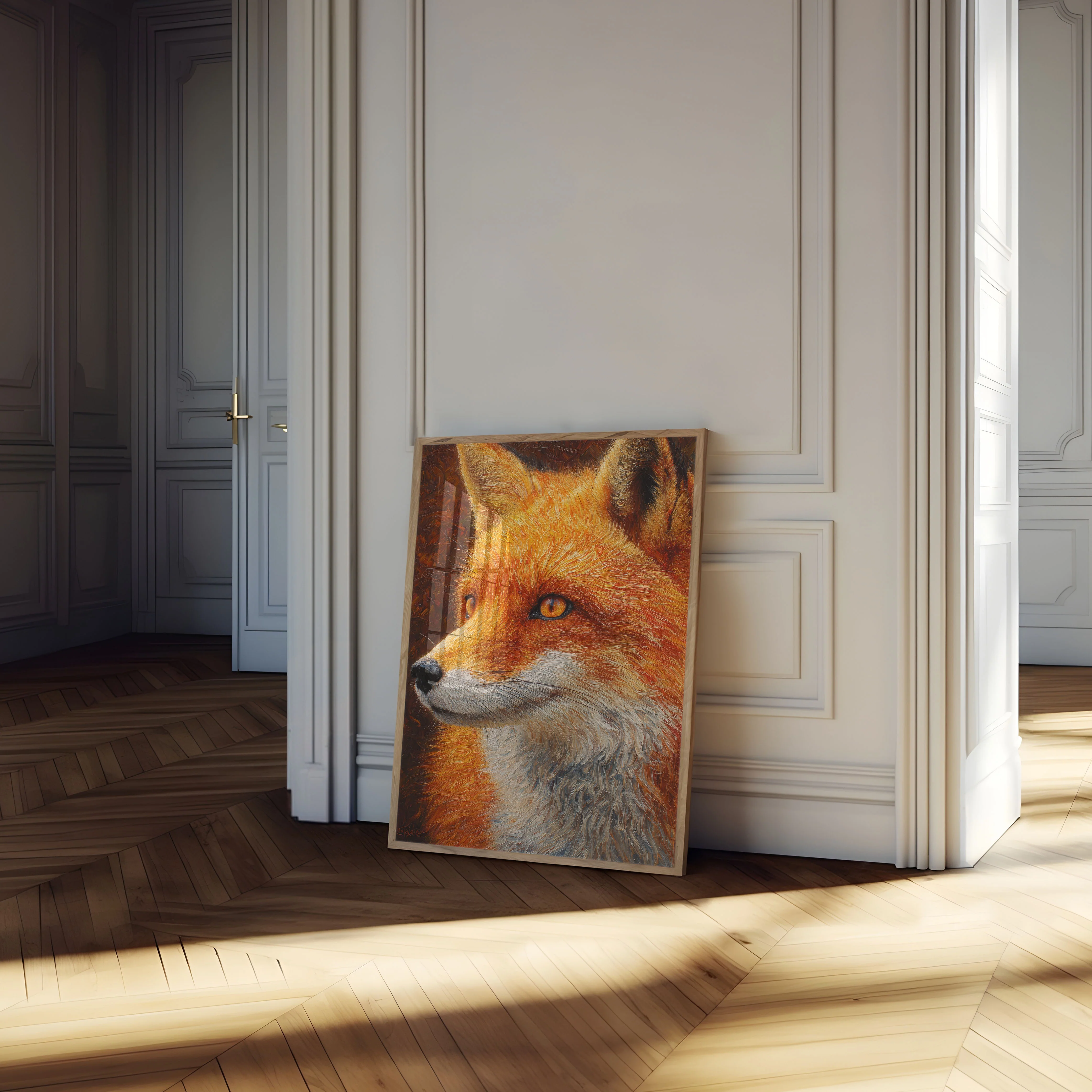 Golden Fox Portrait Poster - Image 4