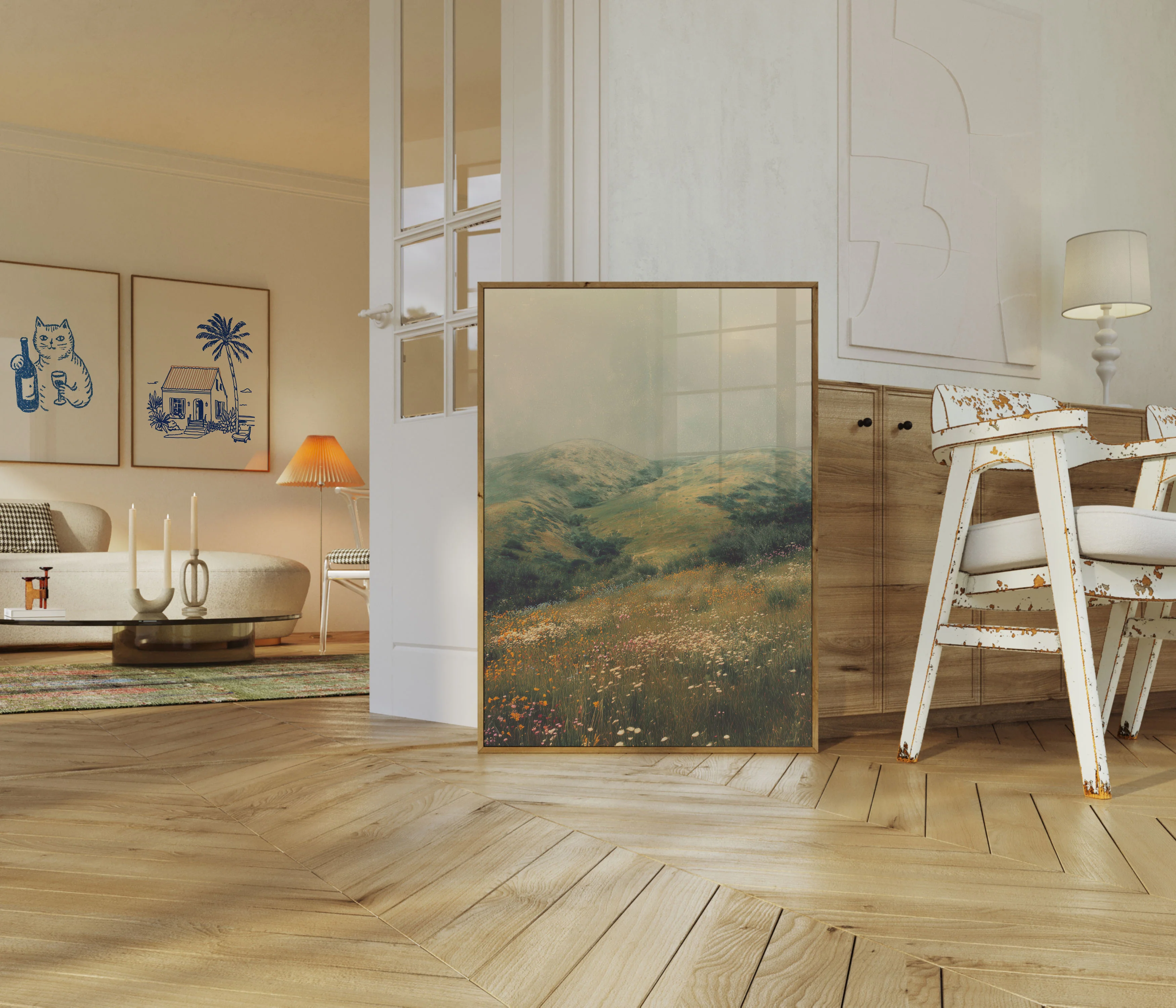Golden Hills Wildflower Meadow Poster - Image 5