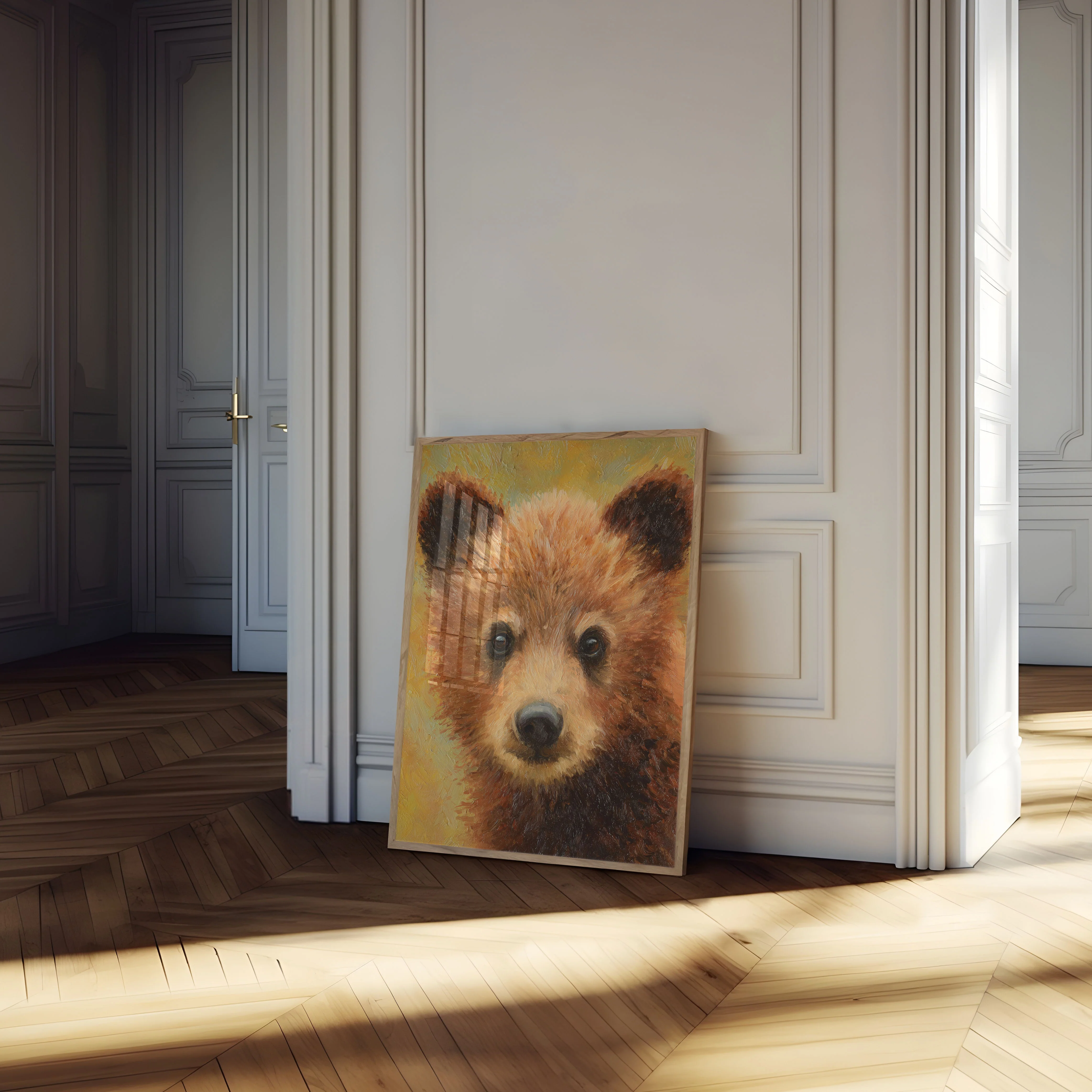 Golden Hour Bear Portrait Poster - Image 4