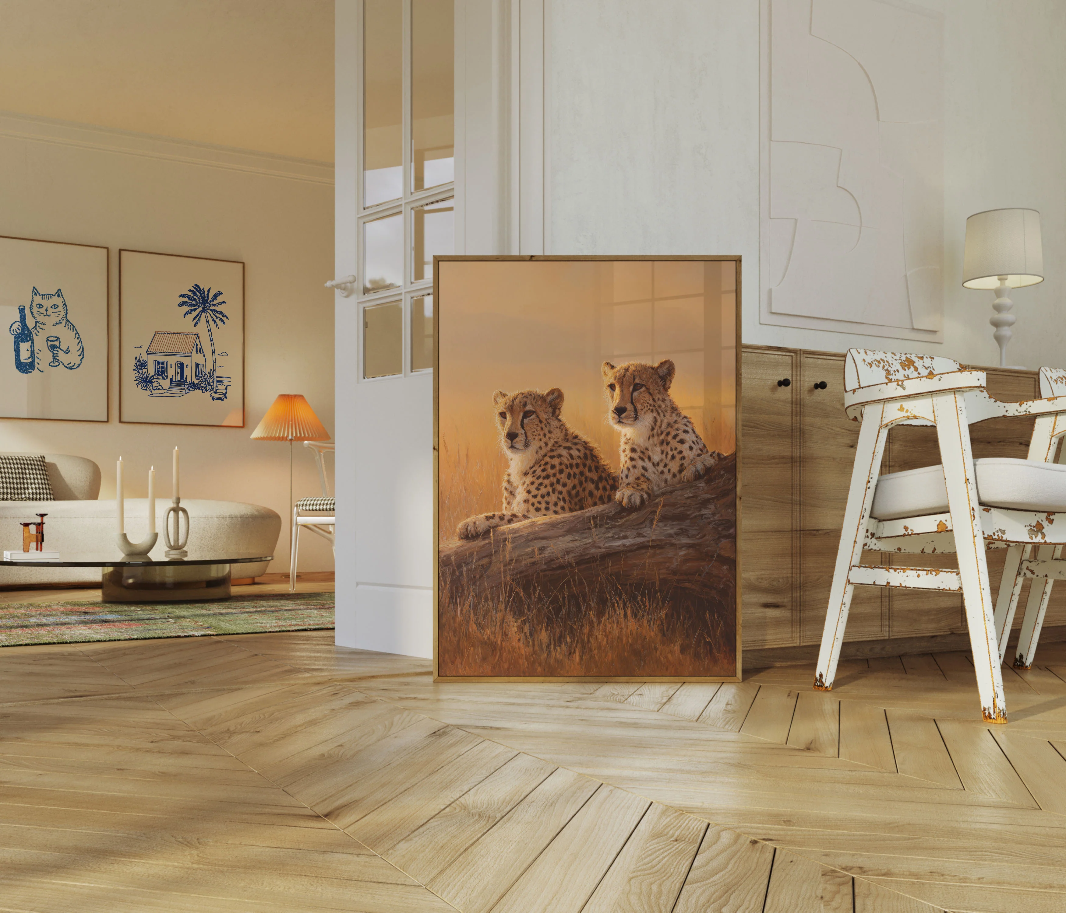 Golden Hour Cheetahs Poster - Image 5