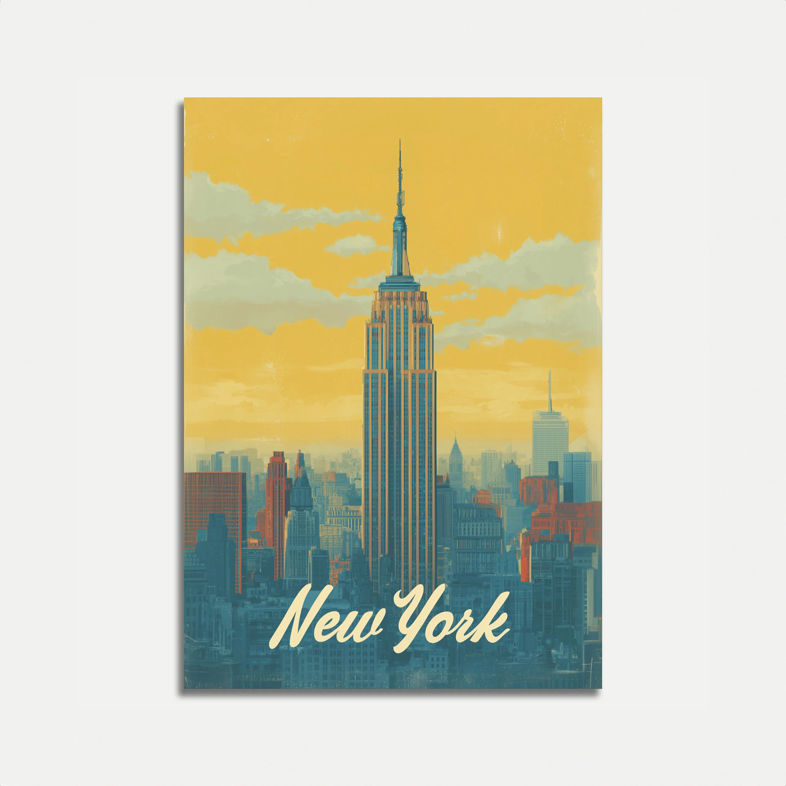 Golden Hour New York Skyline Poster