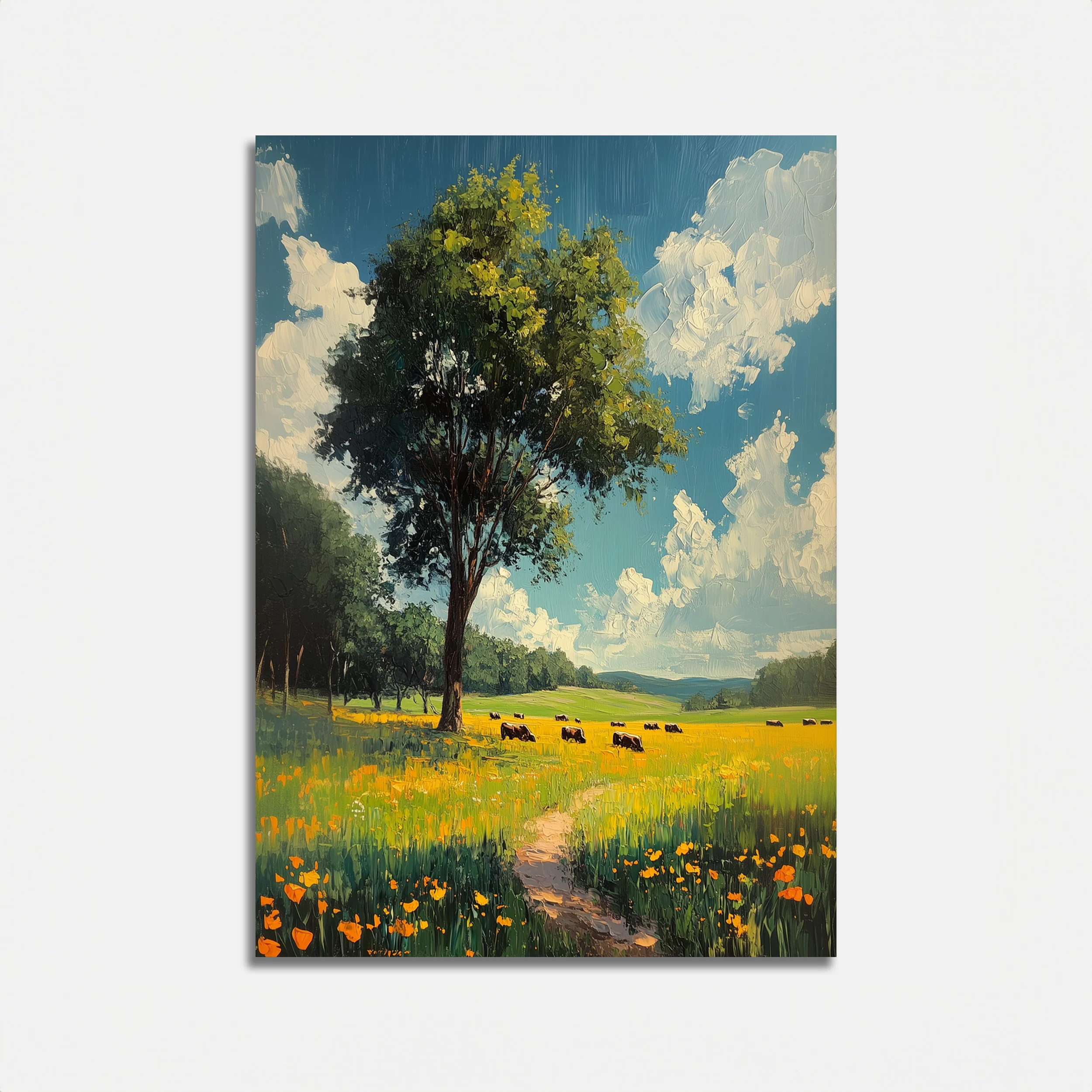 Golden Hues and Grazing Views