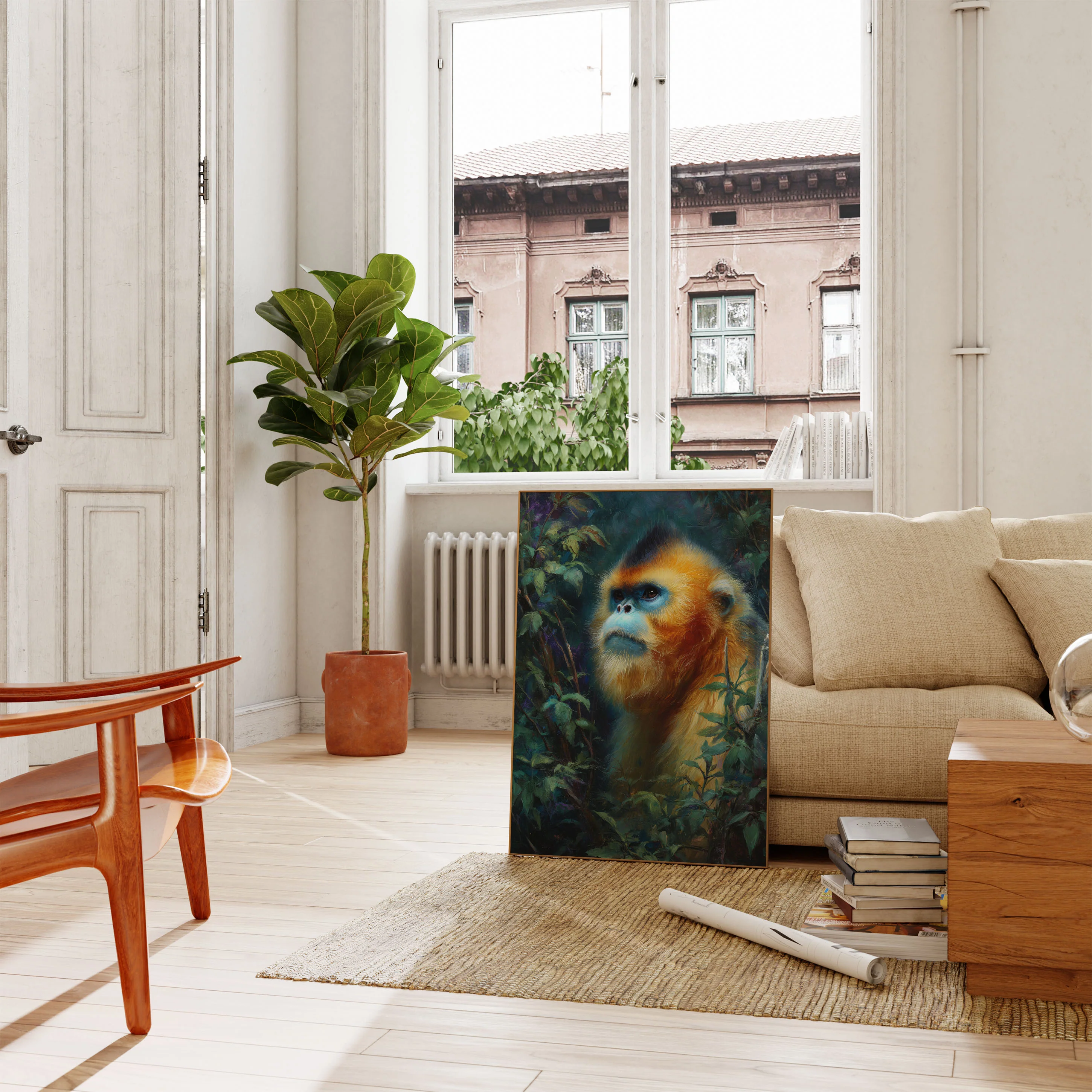 Golden Monkey in Jungle Poster - Image 2