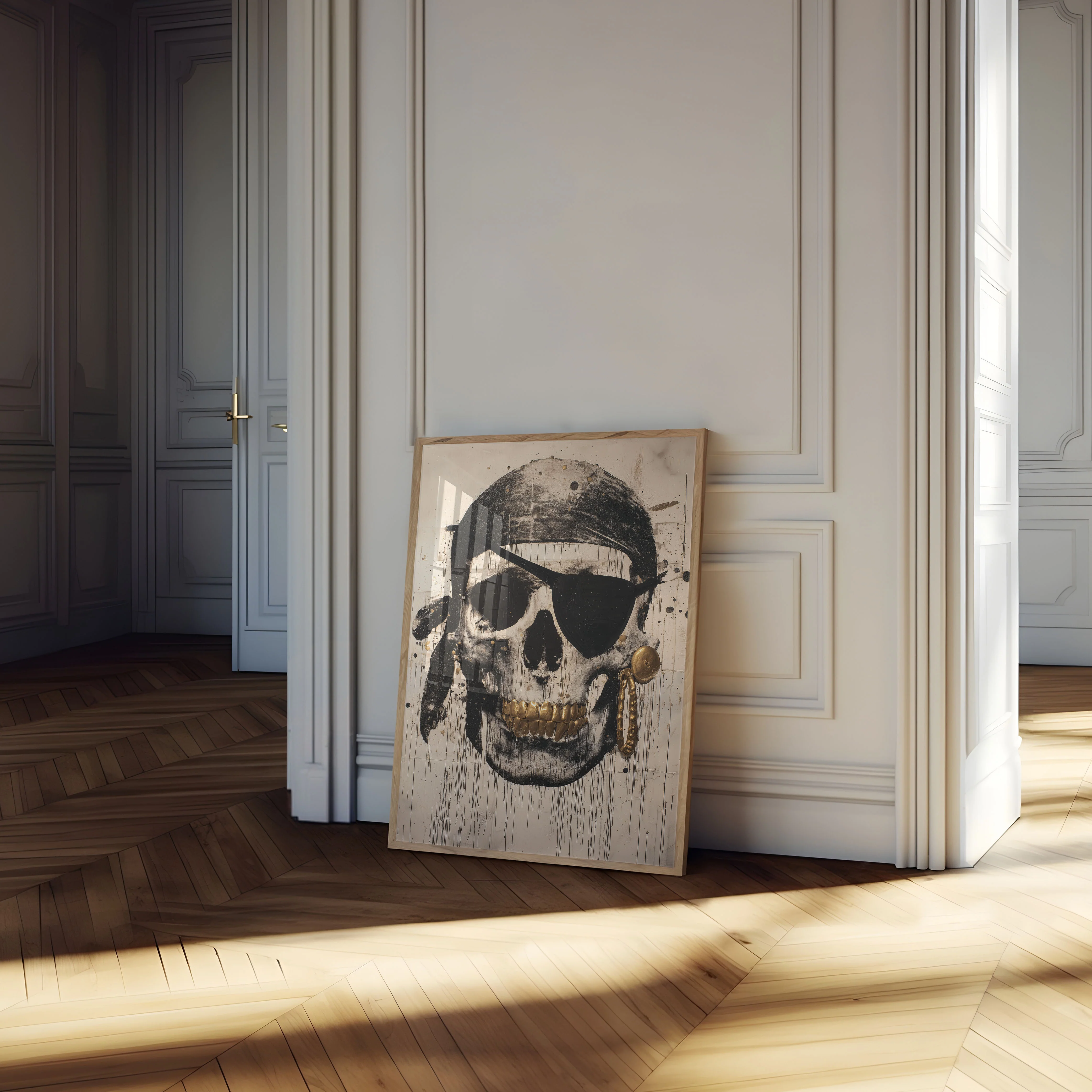 Golden Skull Pirate Poster - Image 4