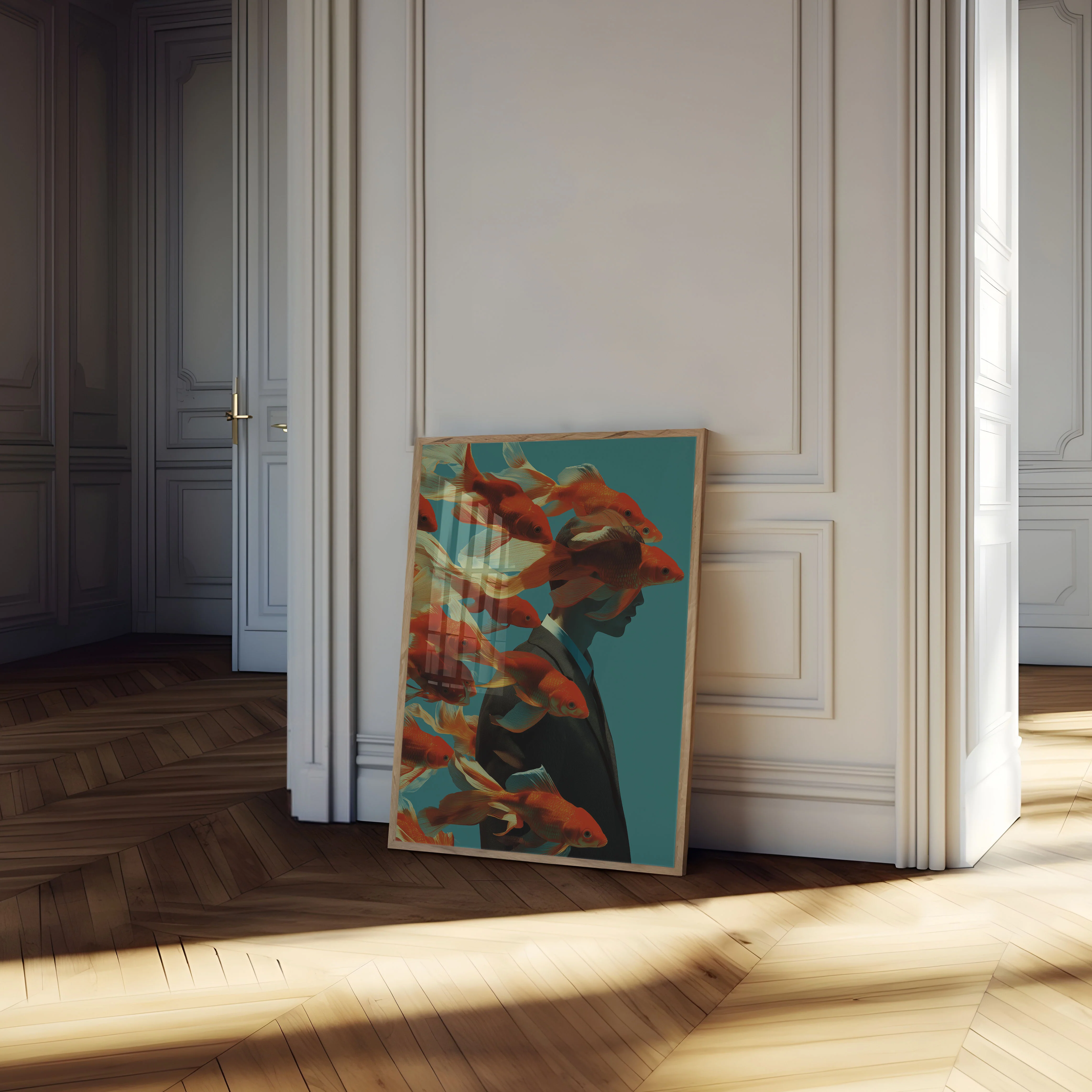 Goldfish Business Surreal Poster - Image 4