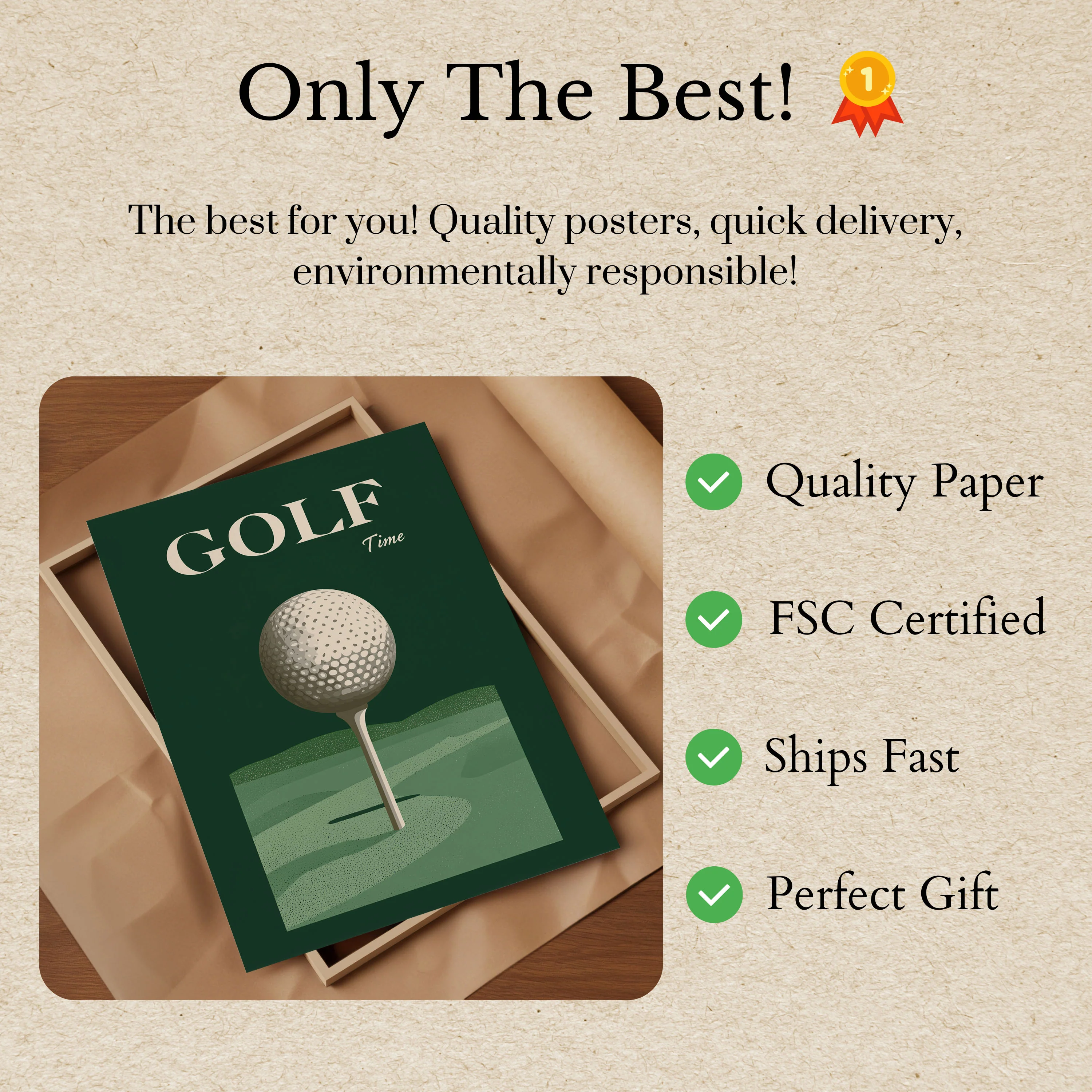 Golf Time Vintage Poster - Image 3