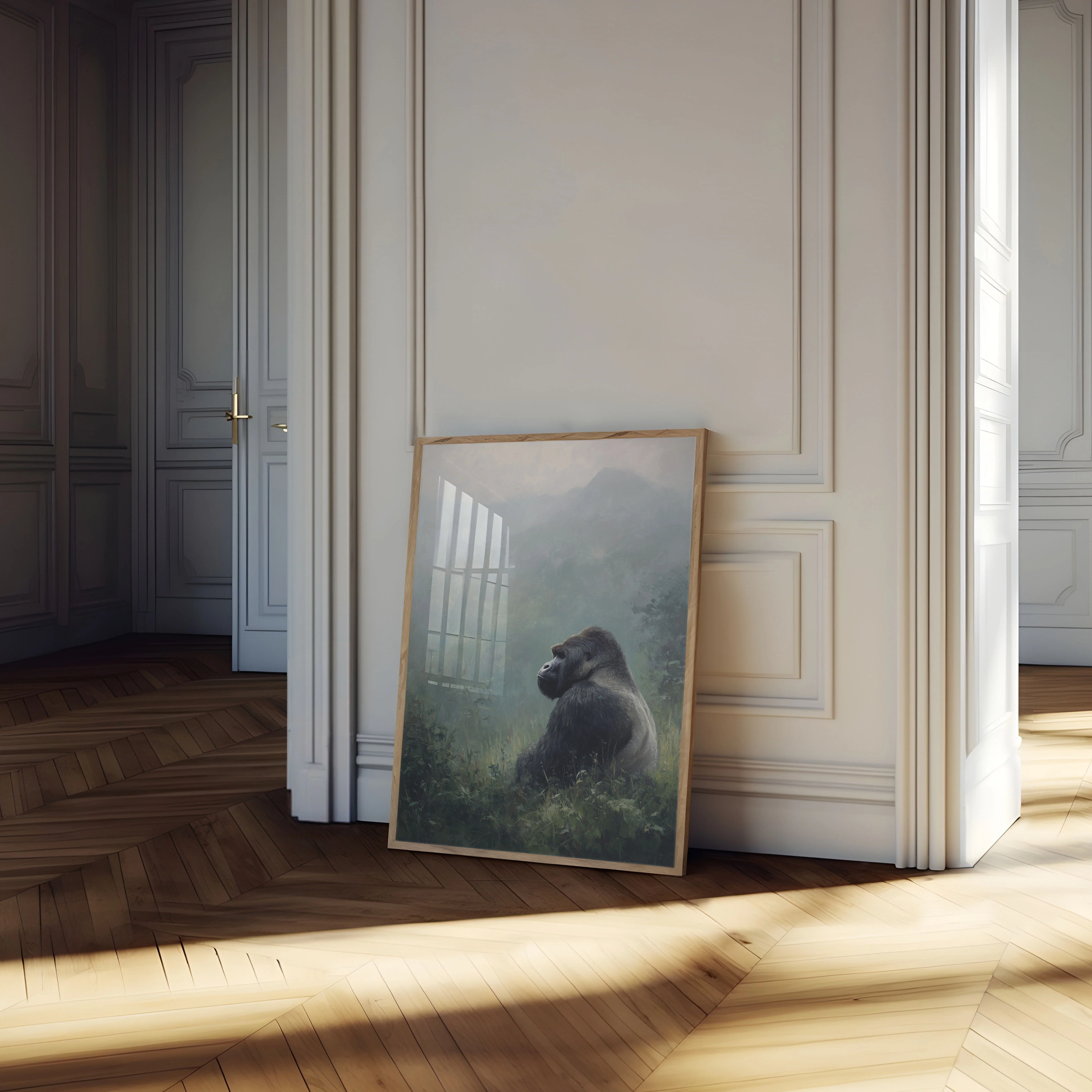 Gorilla in Misty Mountains Poster - Image 4