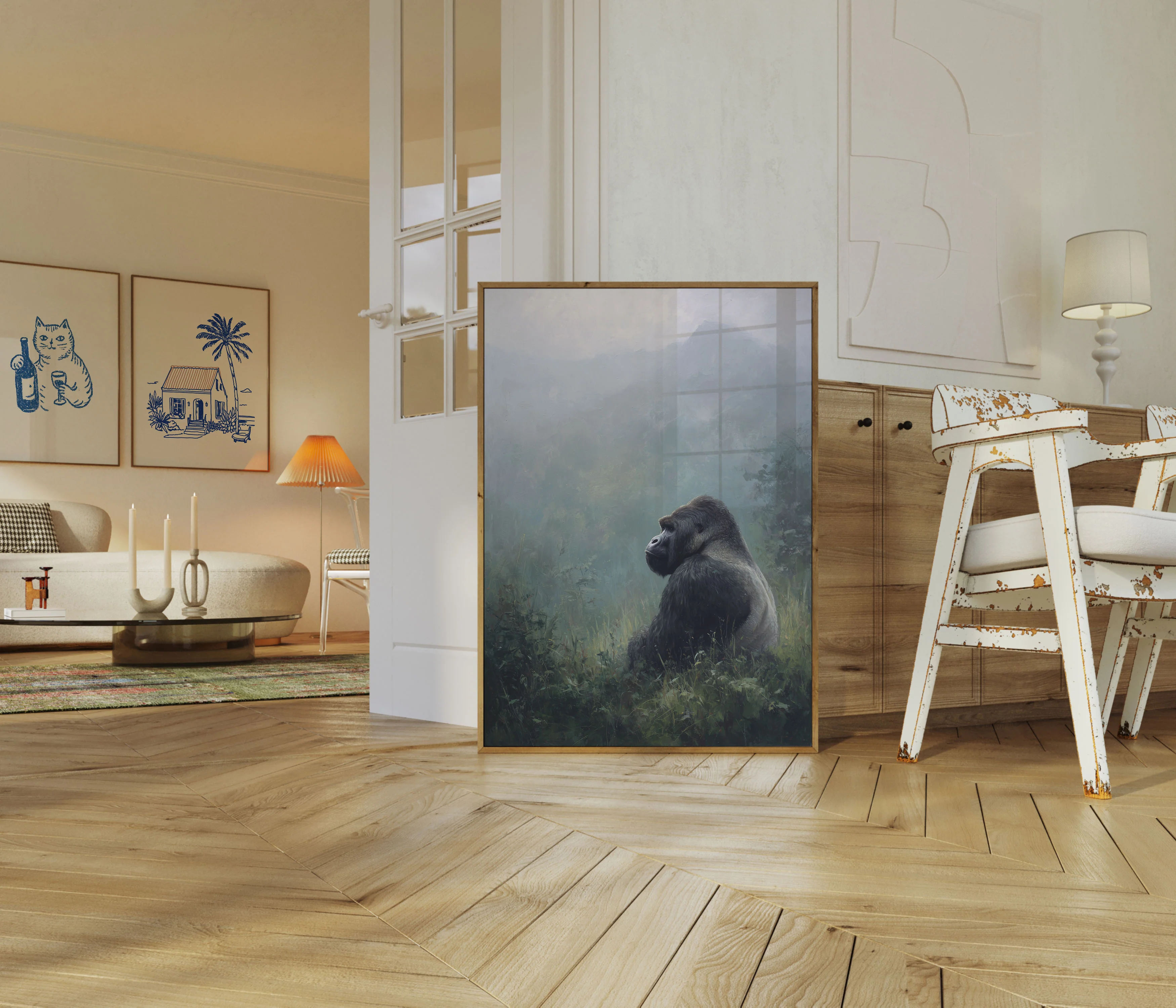 Gorilla in Misty Mountains Poster - Image 5