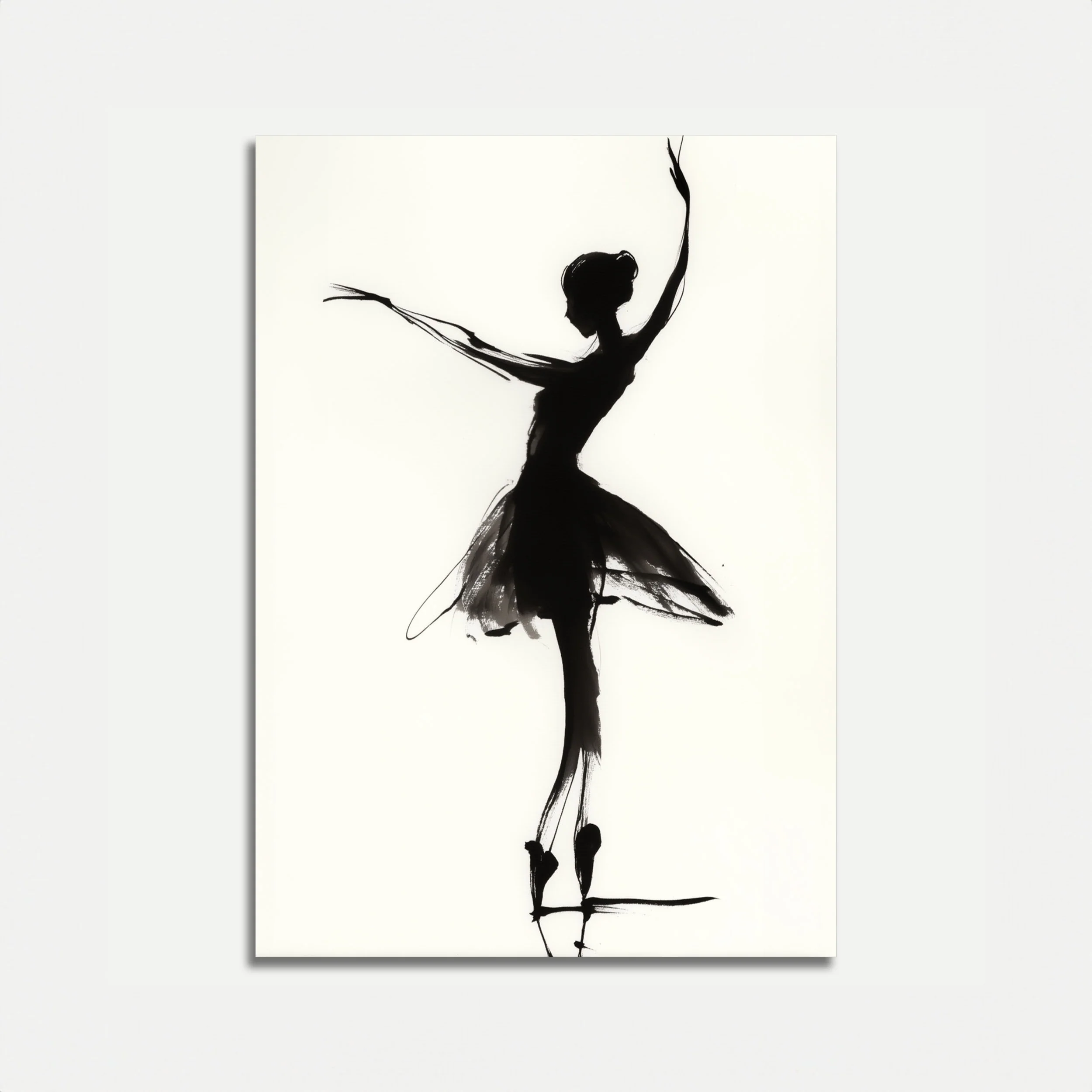 Graceful Ballet Silhouette Poster