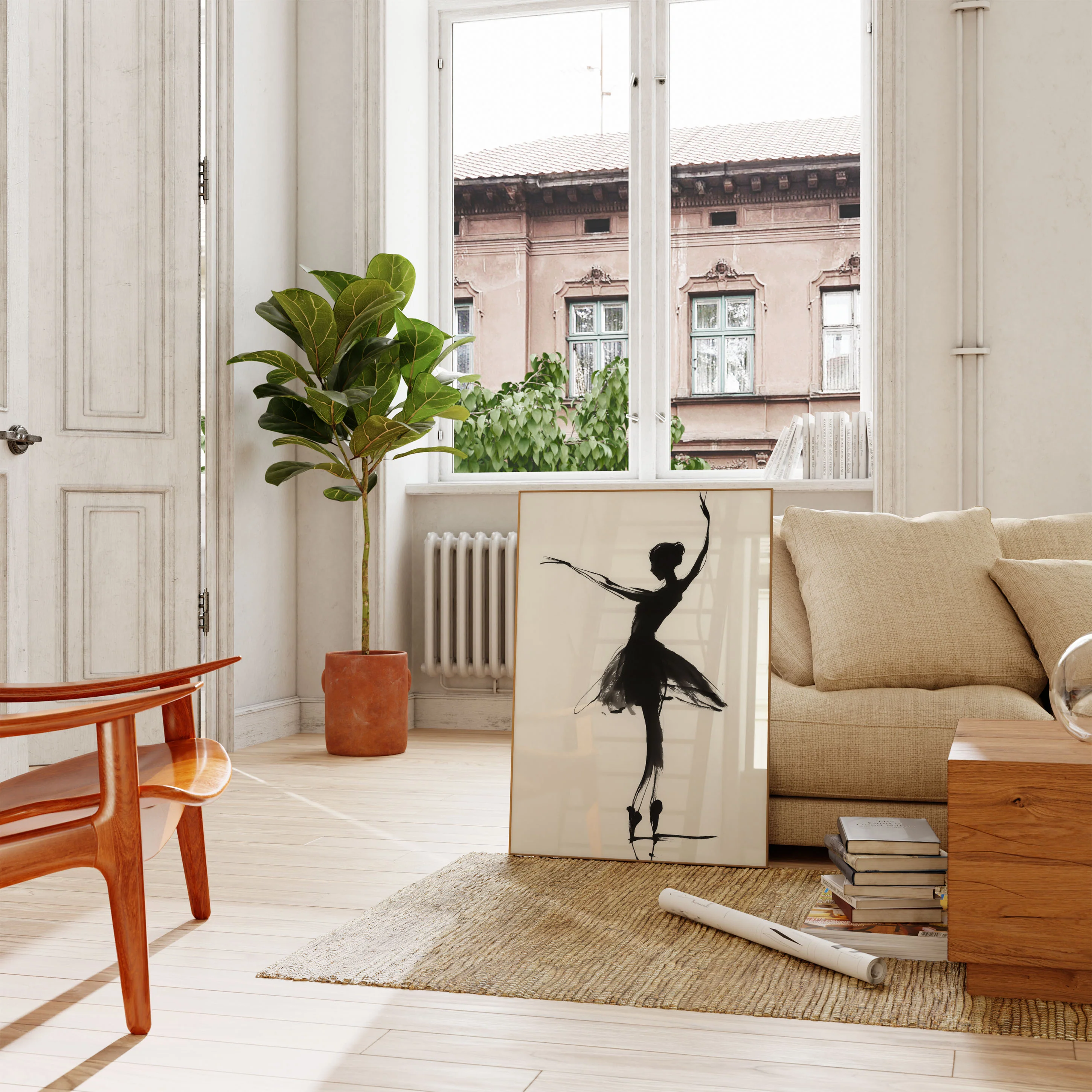 Graceful Ballet Silhouette Poster - Image 2