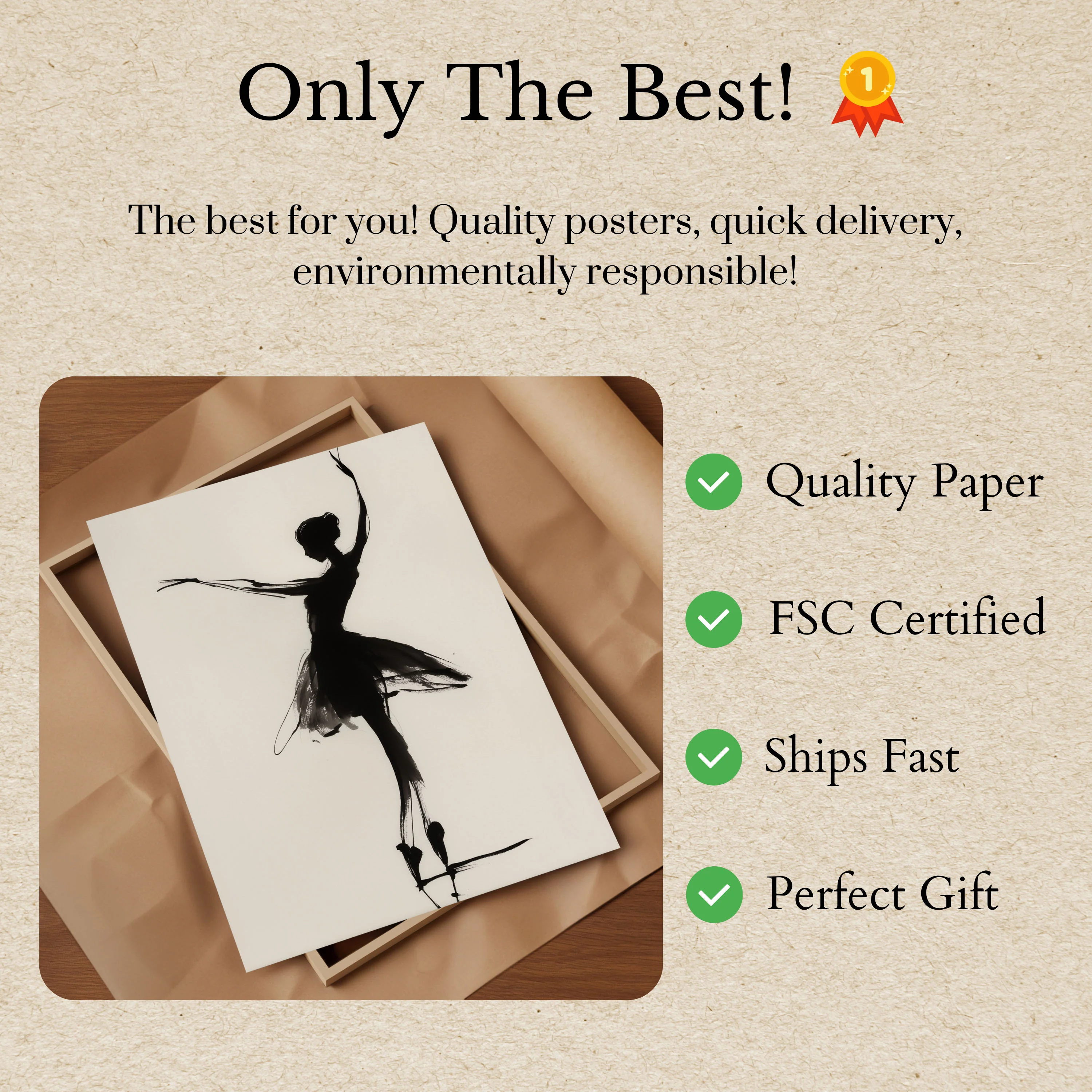 Graceful Ballet Silhouette Poster - Image 3