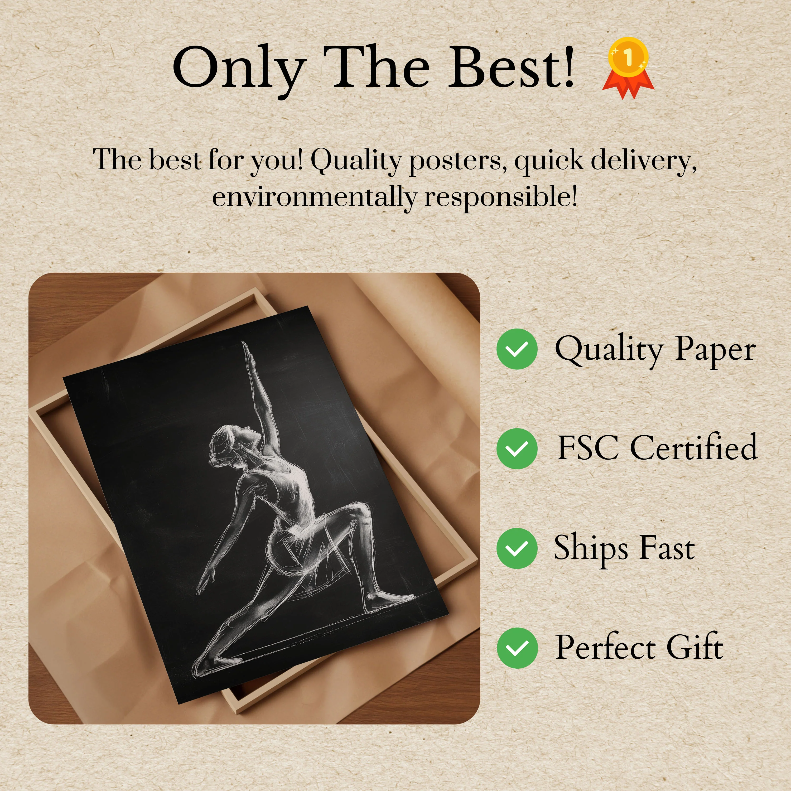 Graceful Yoga Pose Poster - Image 3