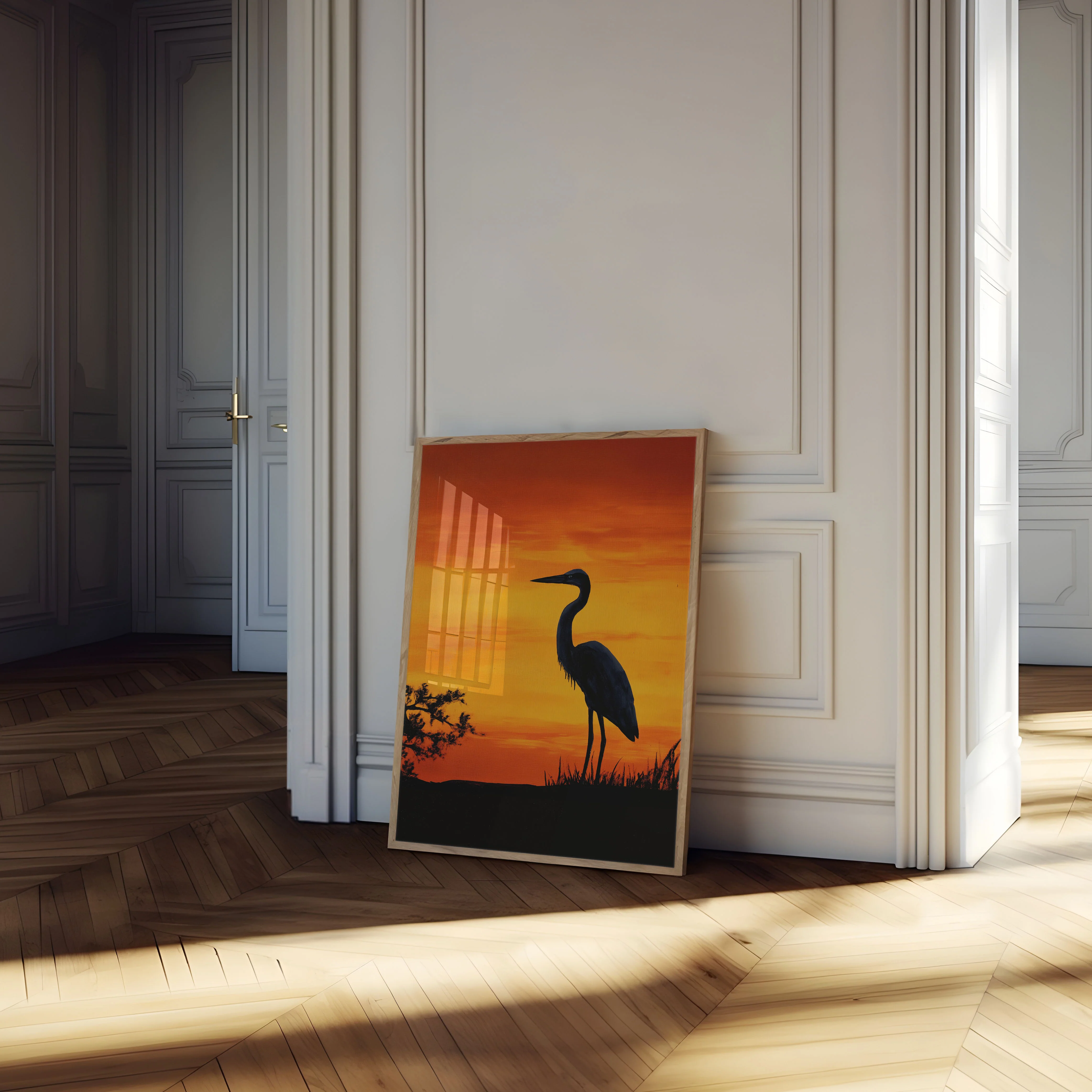 Great Blue Heron Sunset Poster - Image 4