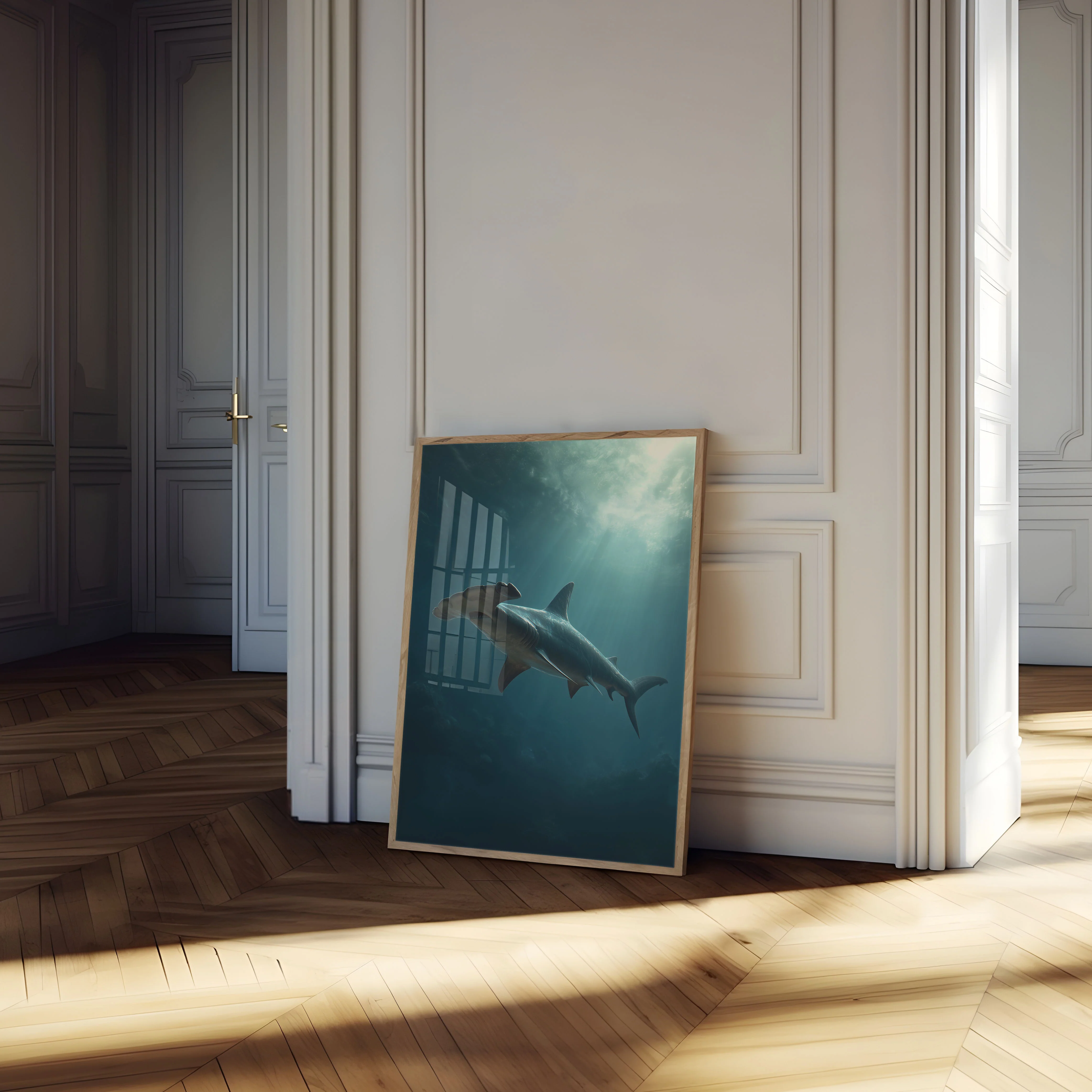 Great Hammerhead Shark Ocean Poster - Image 4