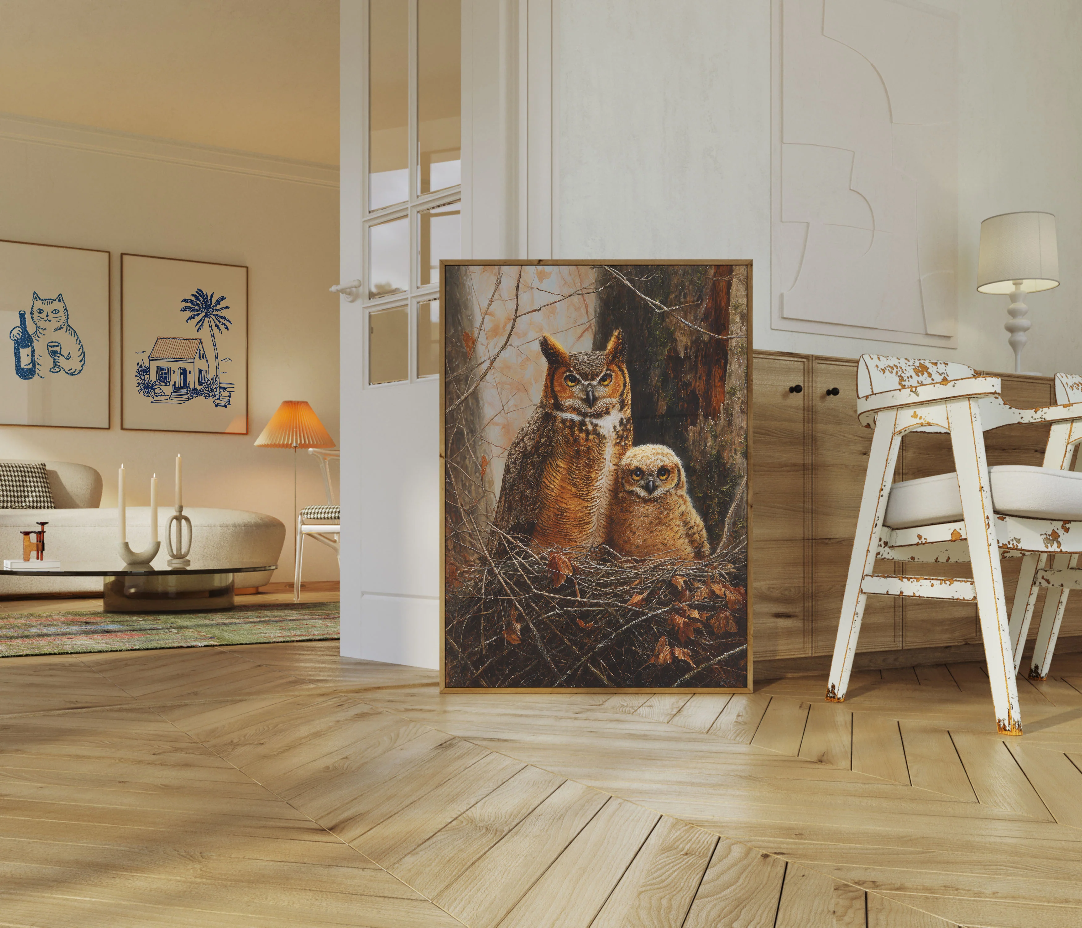 Great Horned Owl Family Poster - Image 5