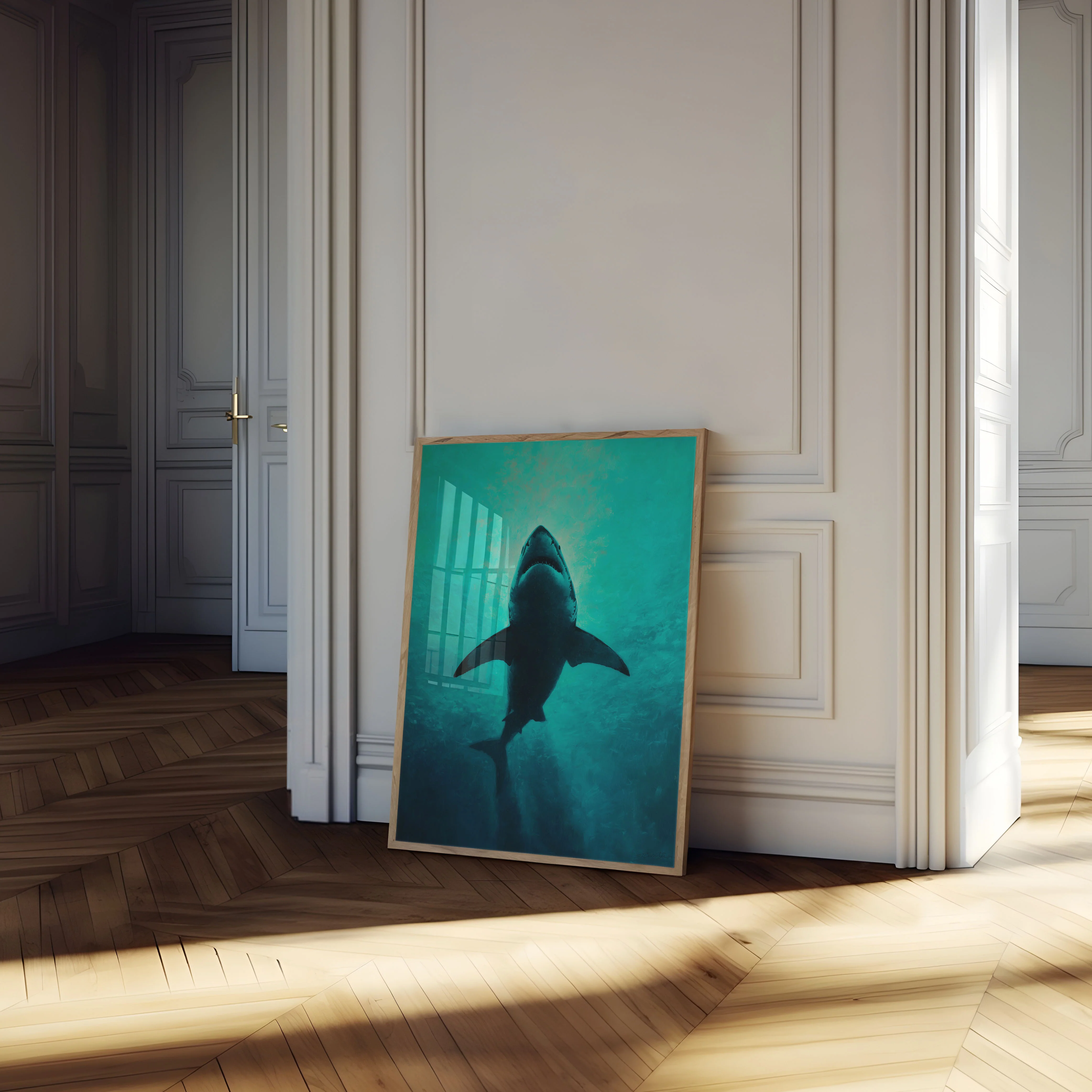 Great White Shark Rising Poster - Image 4