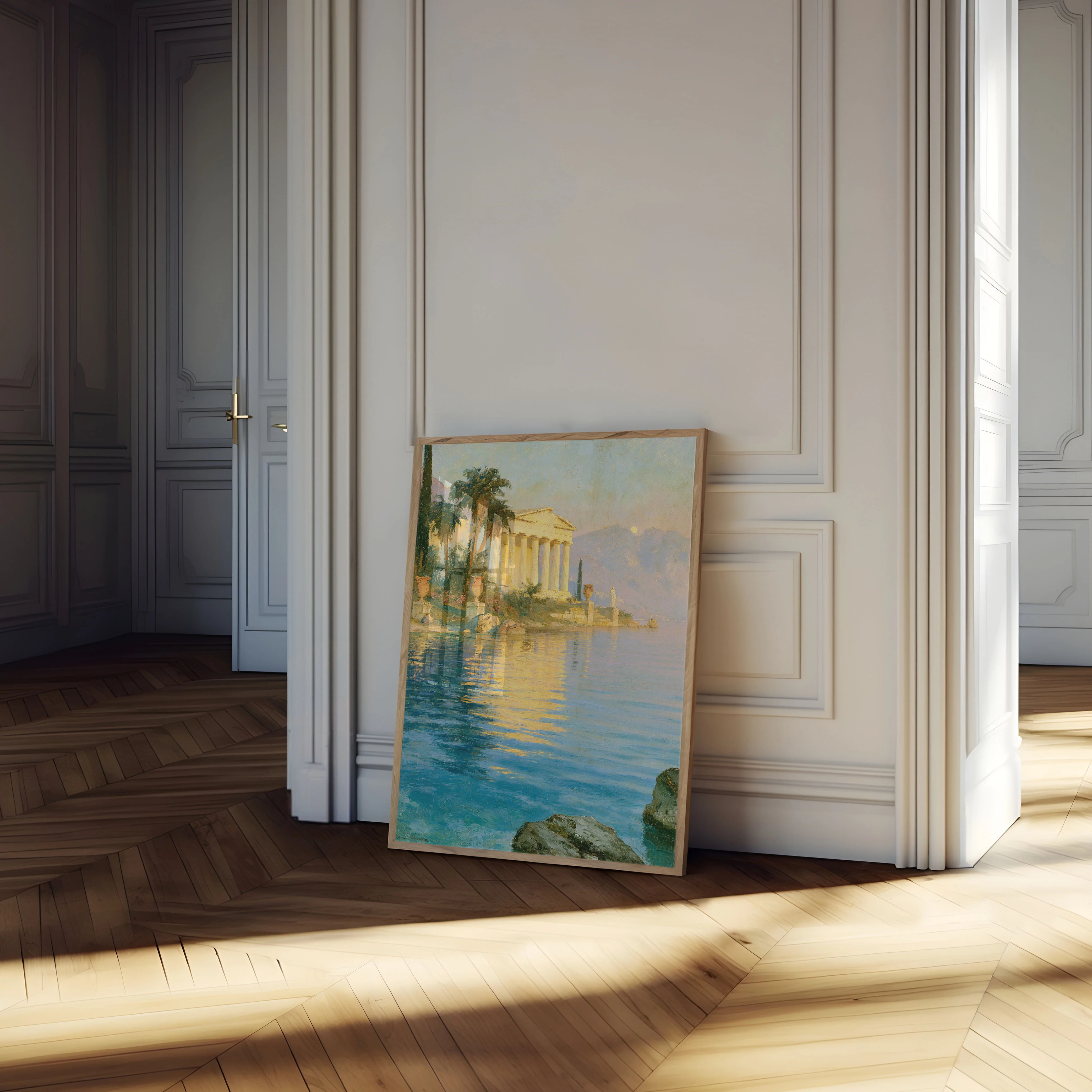 Greek Temple by the Sea Poster - Image 4