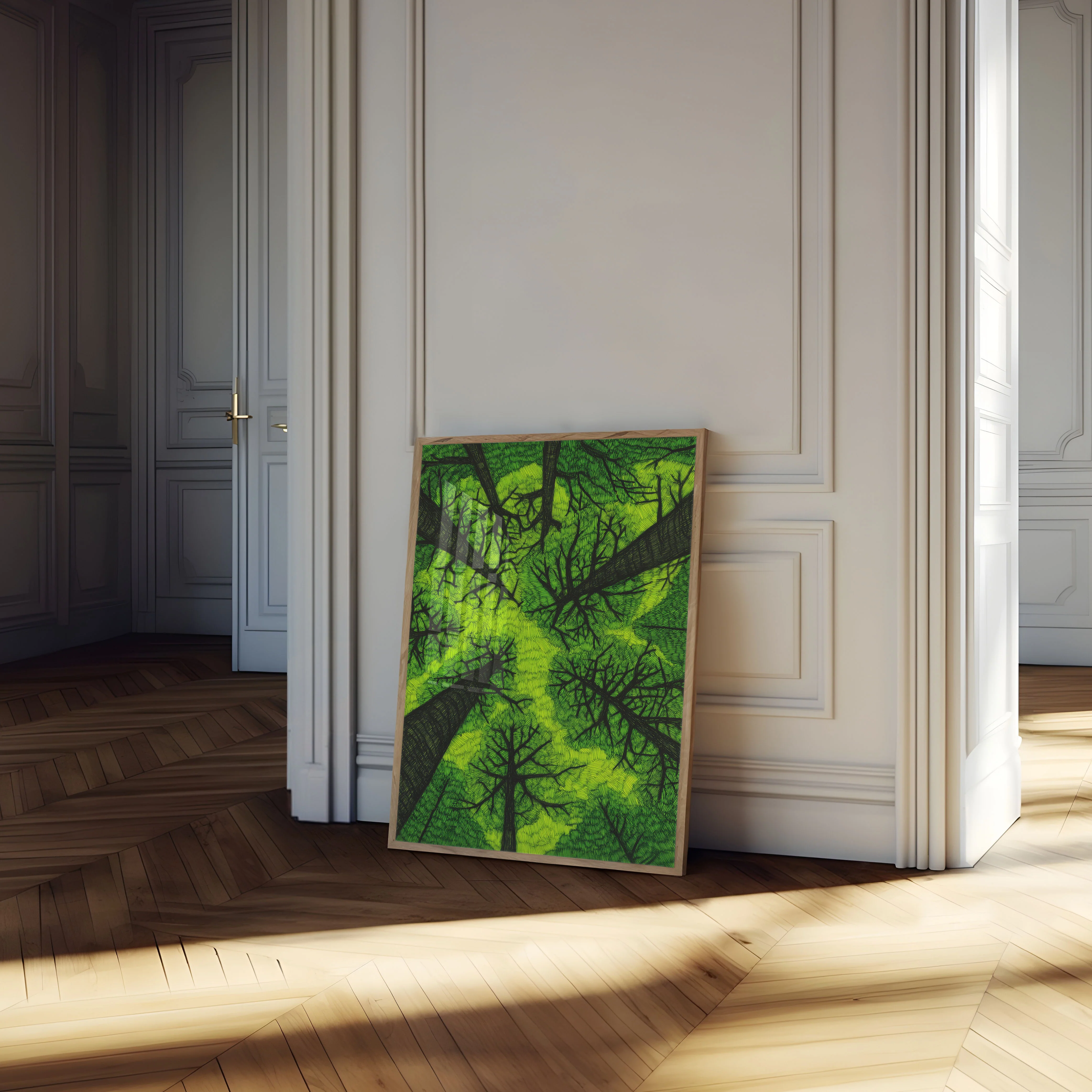 Green Forest Canopy Poster - Image 4