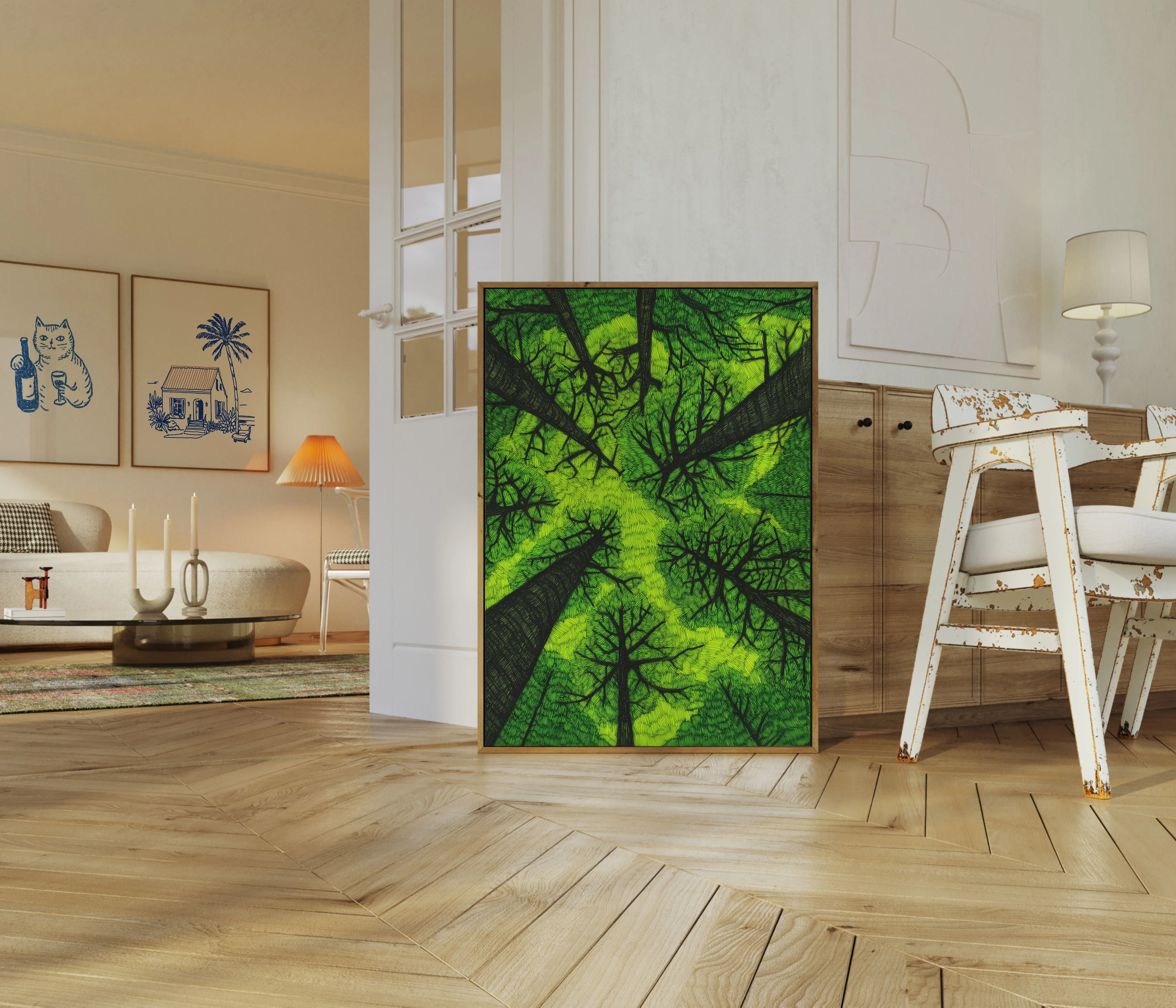 Green Forest Canopy Poster - Image 5