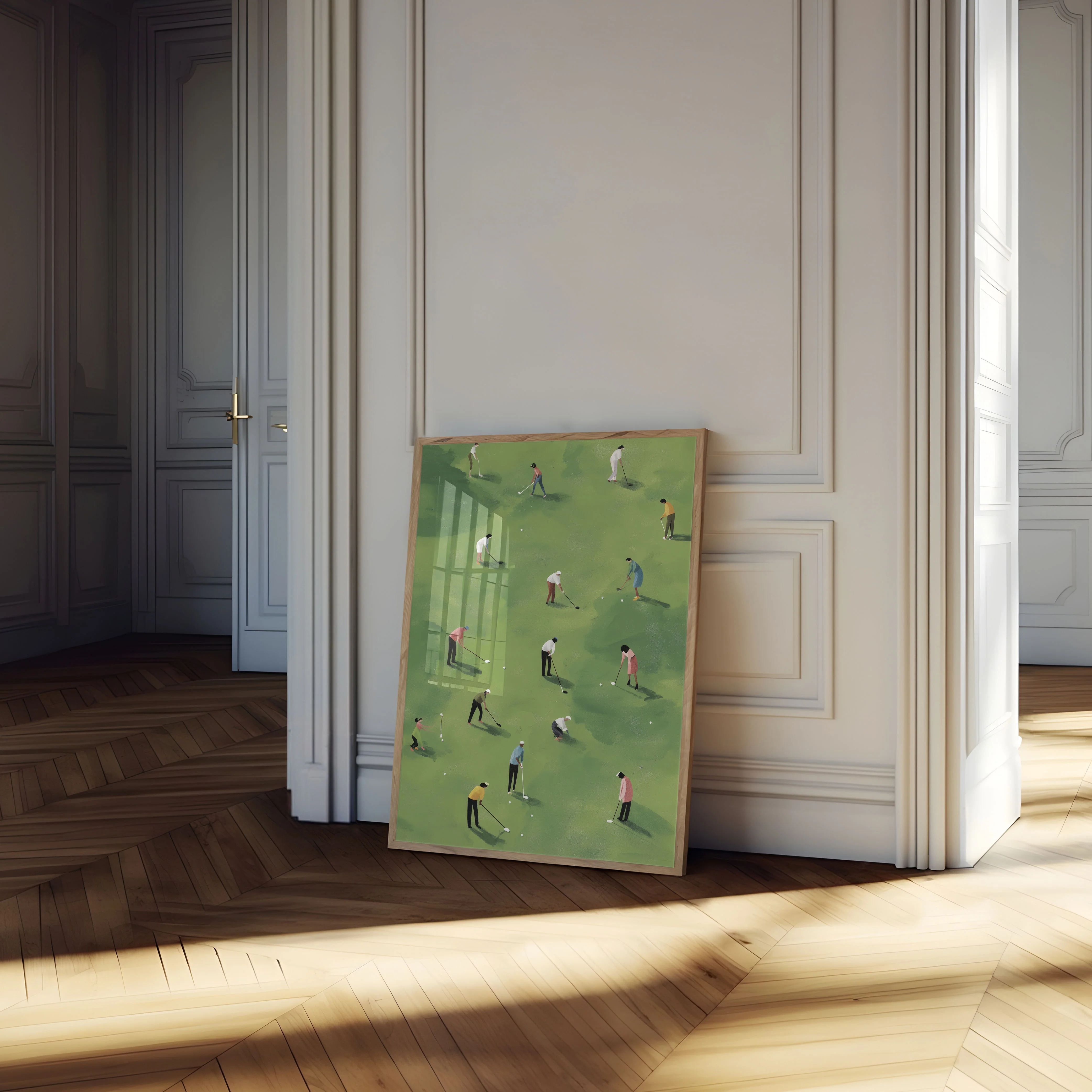 Green Serenity Golf Poster - Image 4
