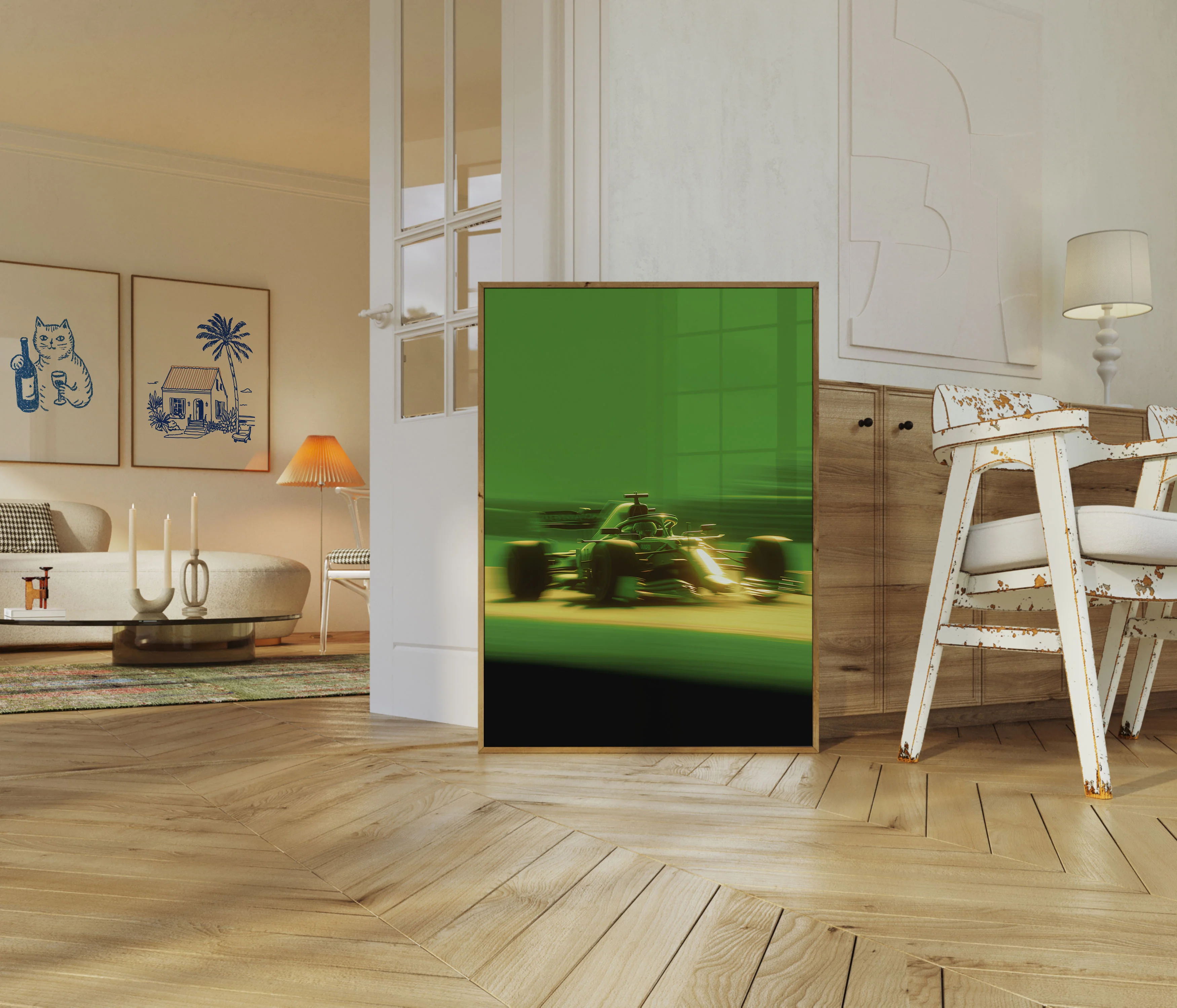 Green Speed Formula 1 Poster - Image 5