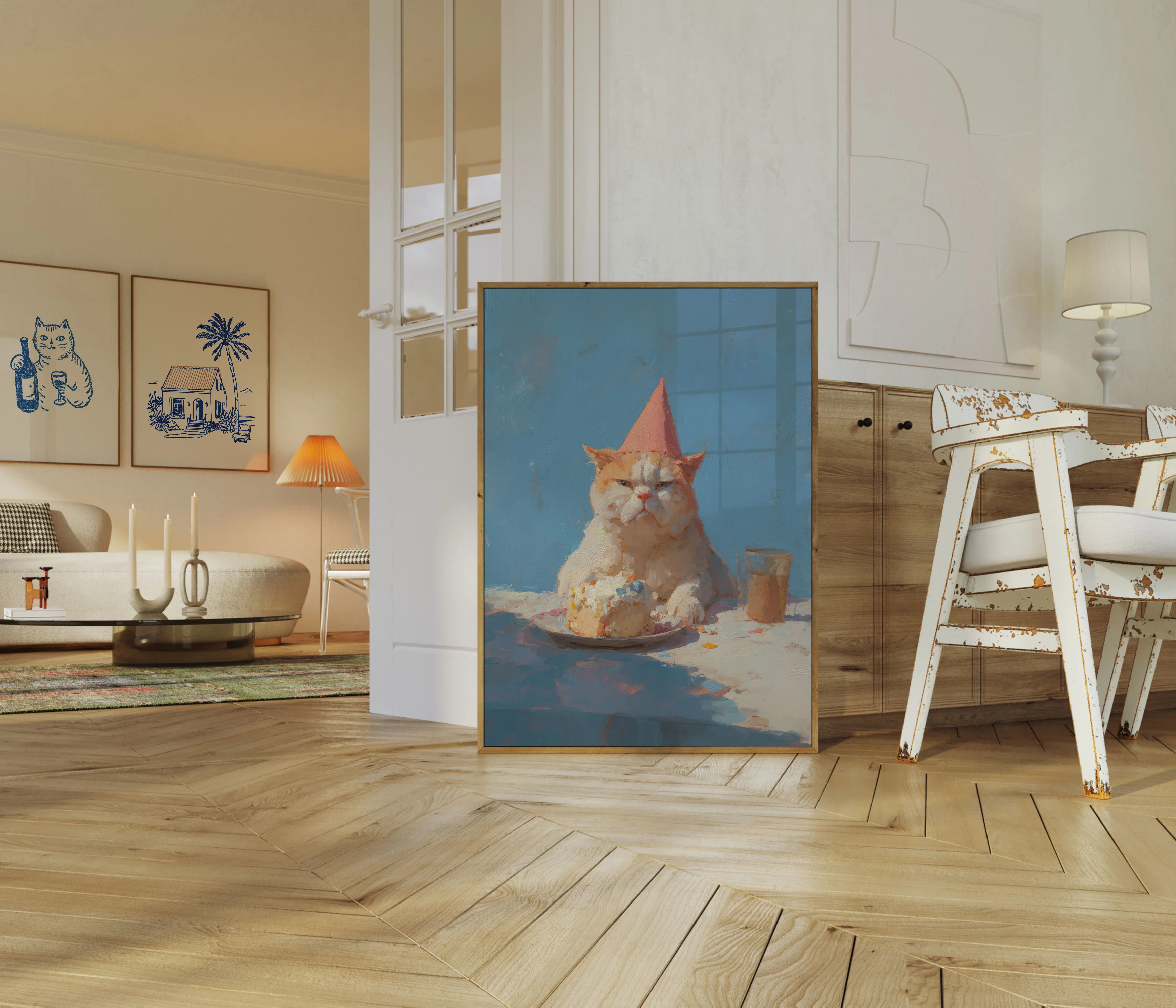 Grumpy Birthday Cat Poster - Image 5